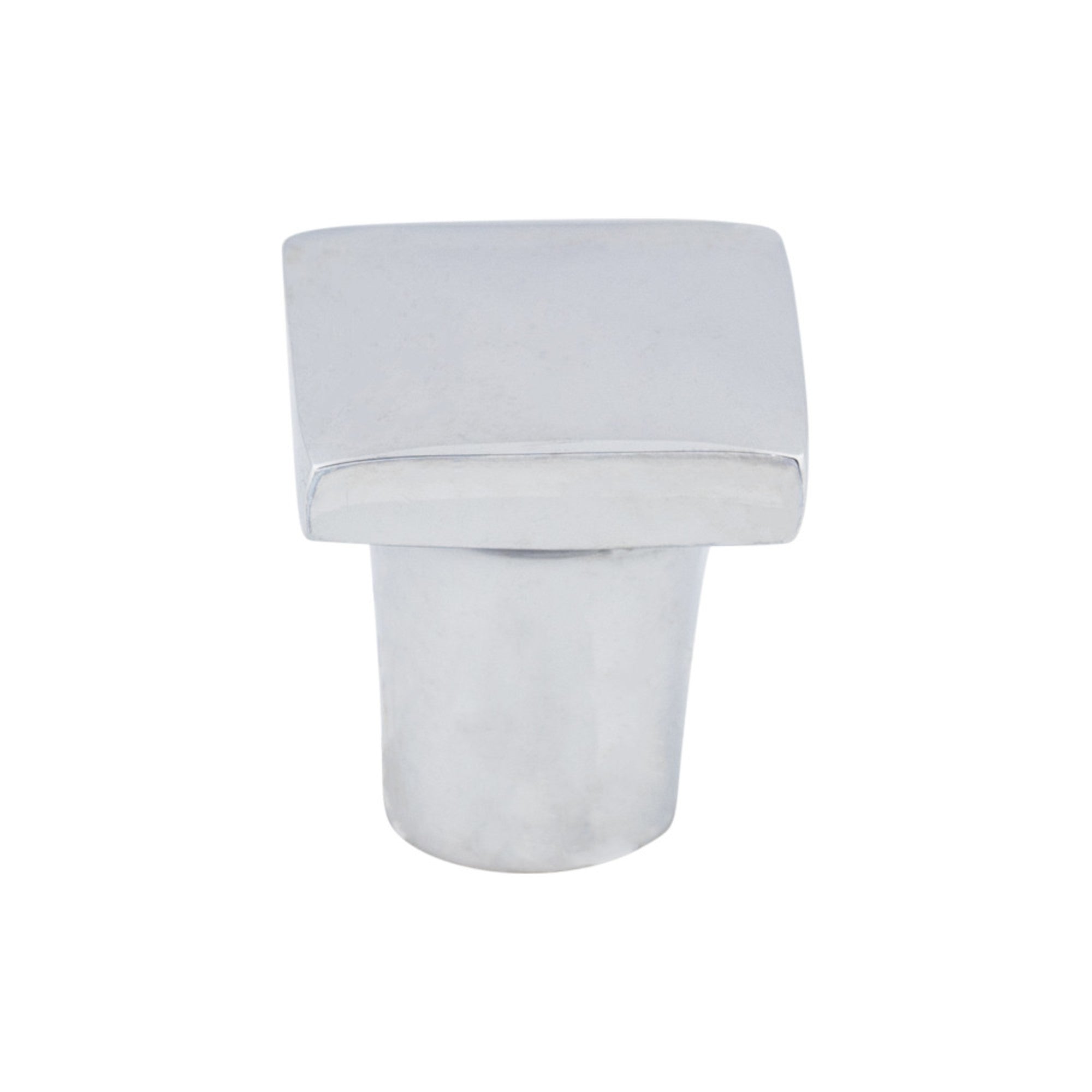 Aspen II 3/4" Length Square Knob - Polished Chrome