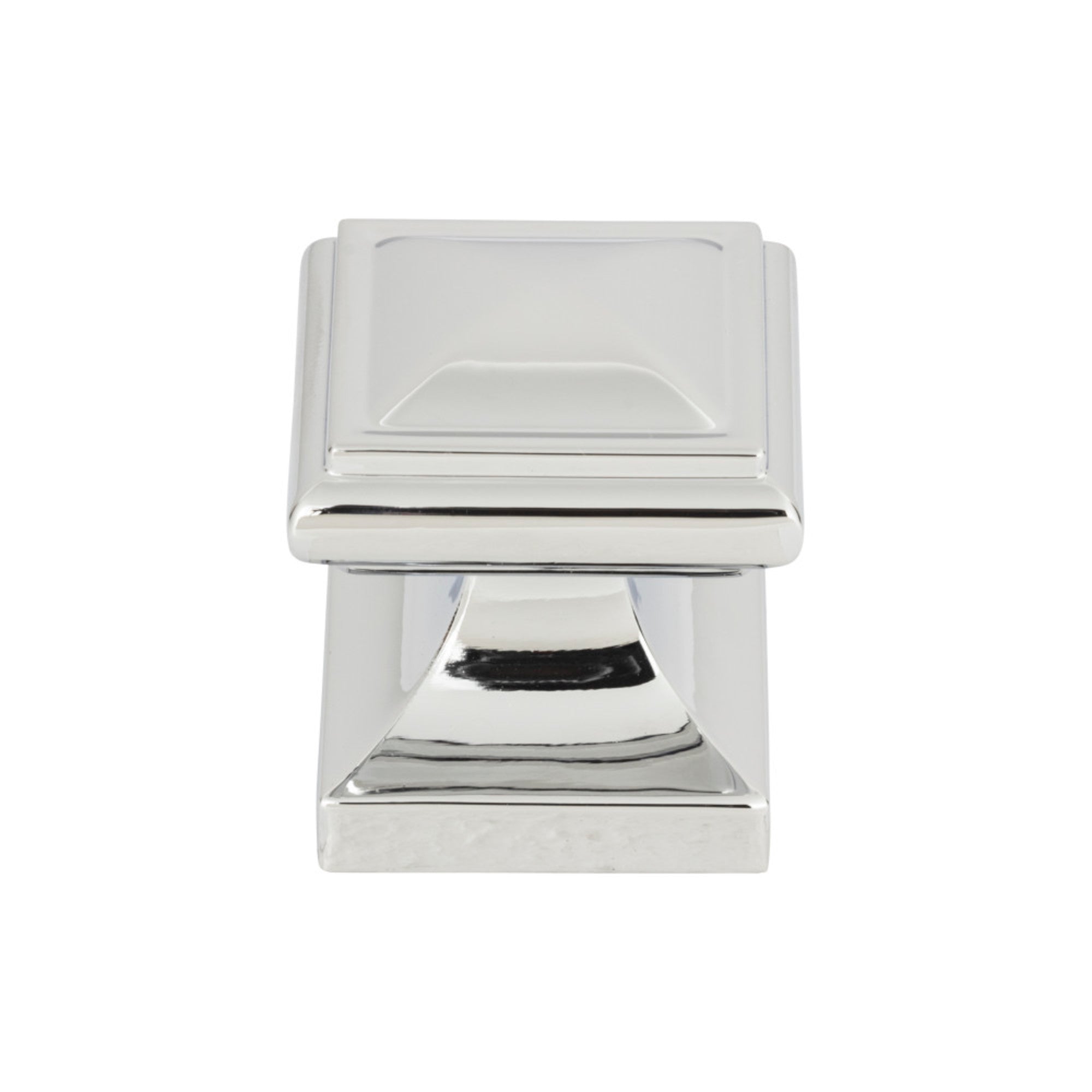 Wadsworth Square Knob - Polished Chrome