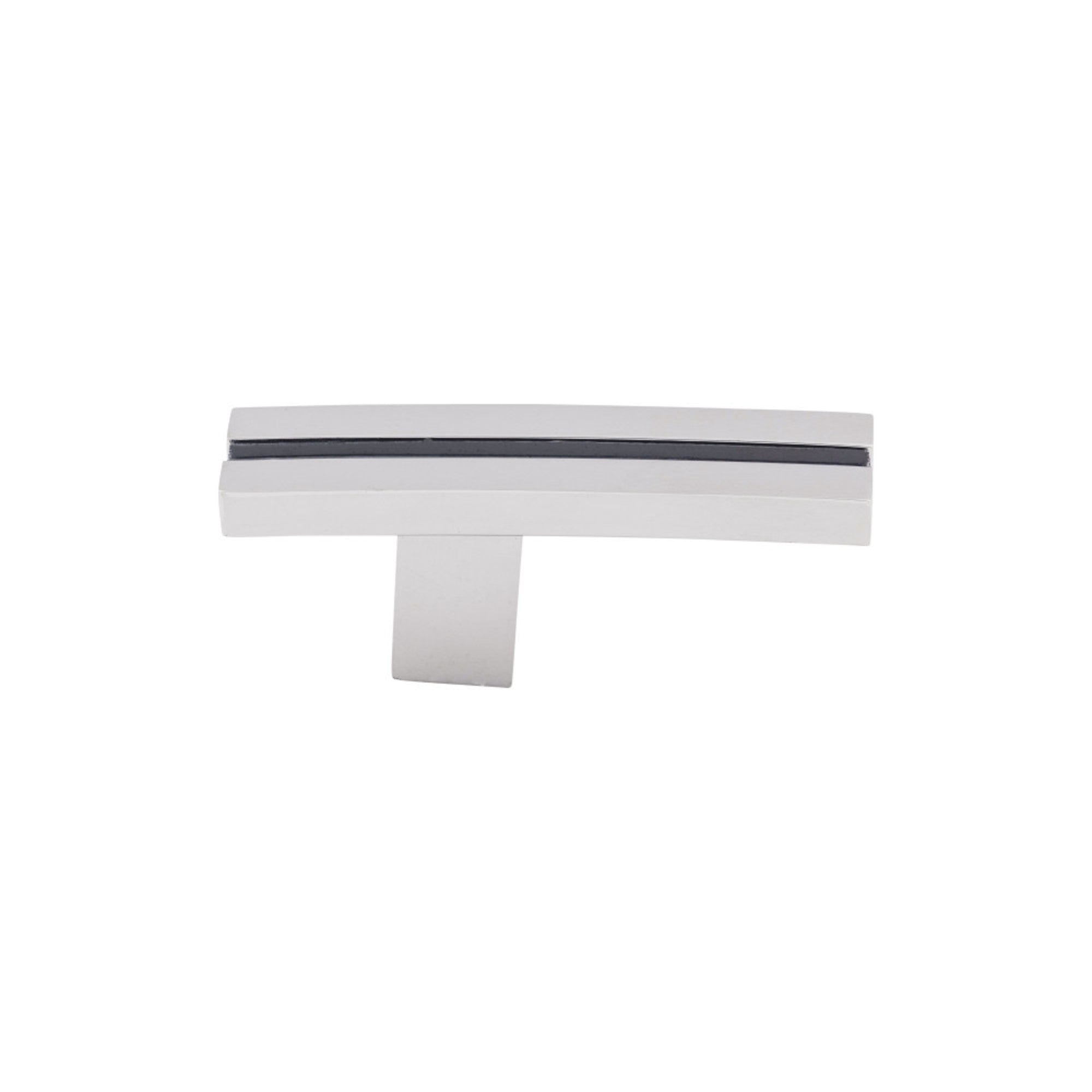 Inset Rail 2 5/8" Length Geometric Knob - Polished Chrome