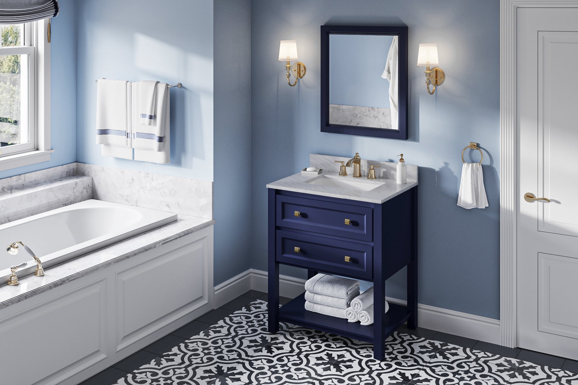 30" Adler Vanity – Hale Blue