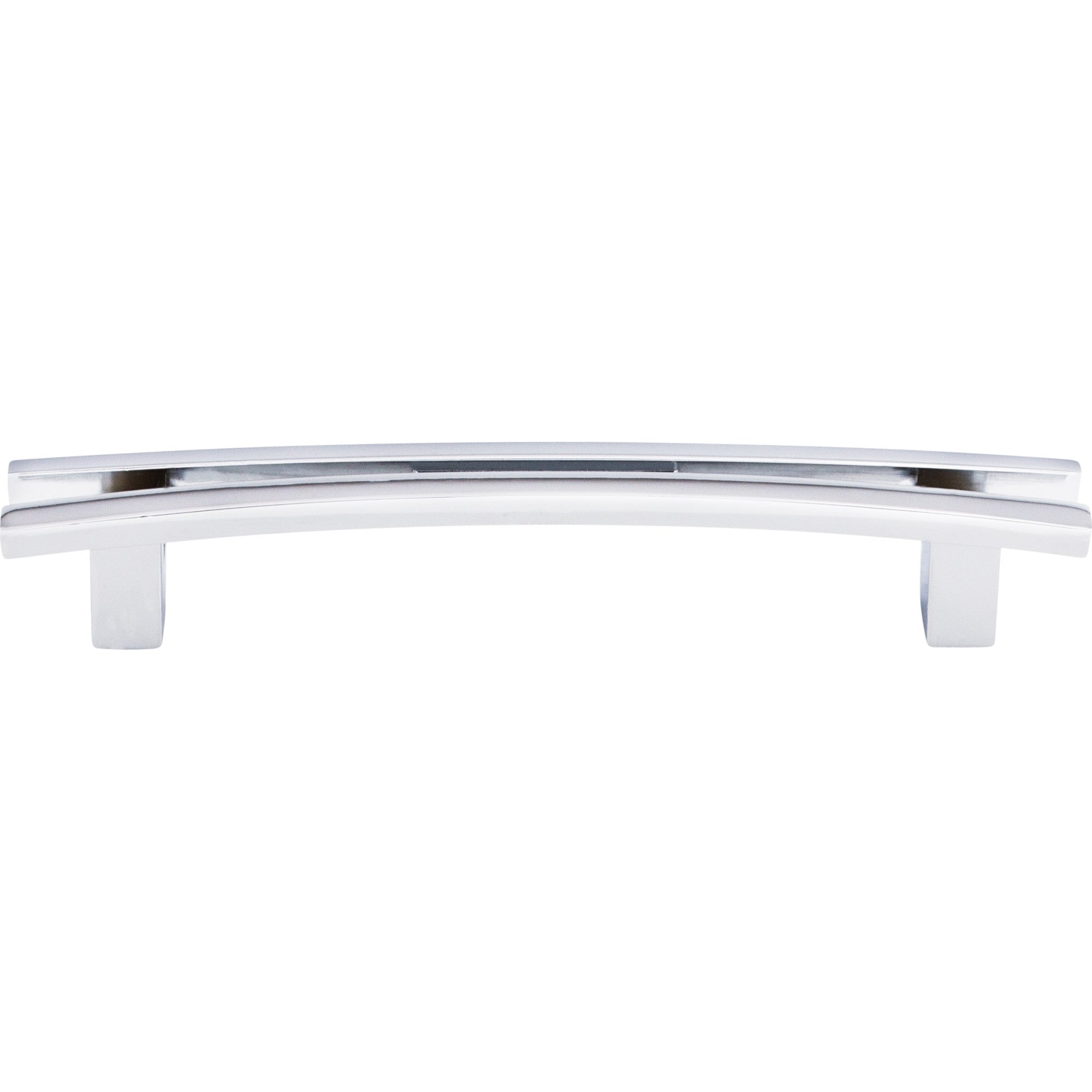 Flared 5" Center to Center Bar Pull - Polished Chrome