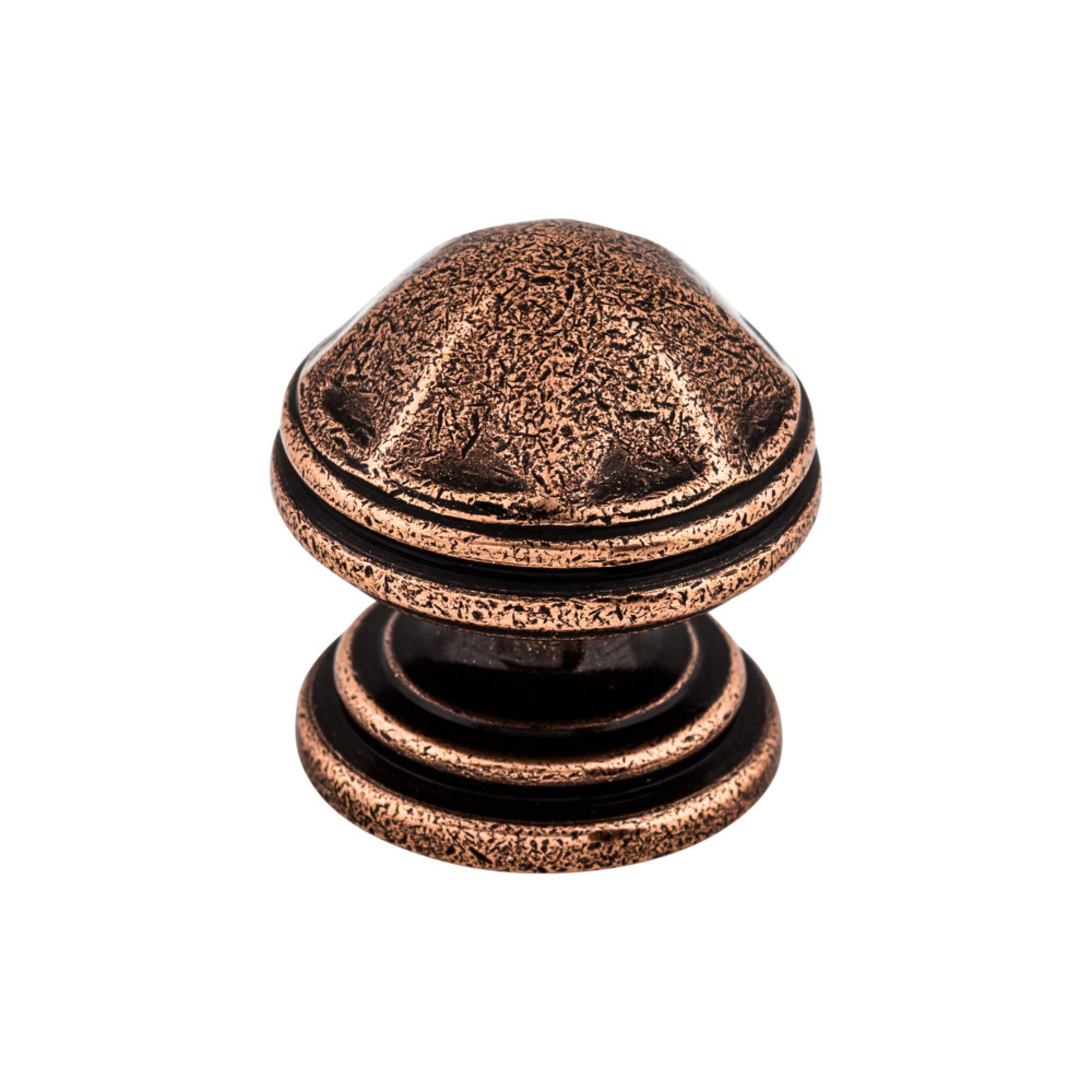 London 1 1/4" Diameter Round Knob - Old English Copper