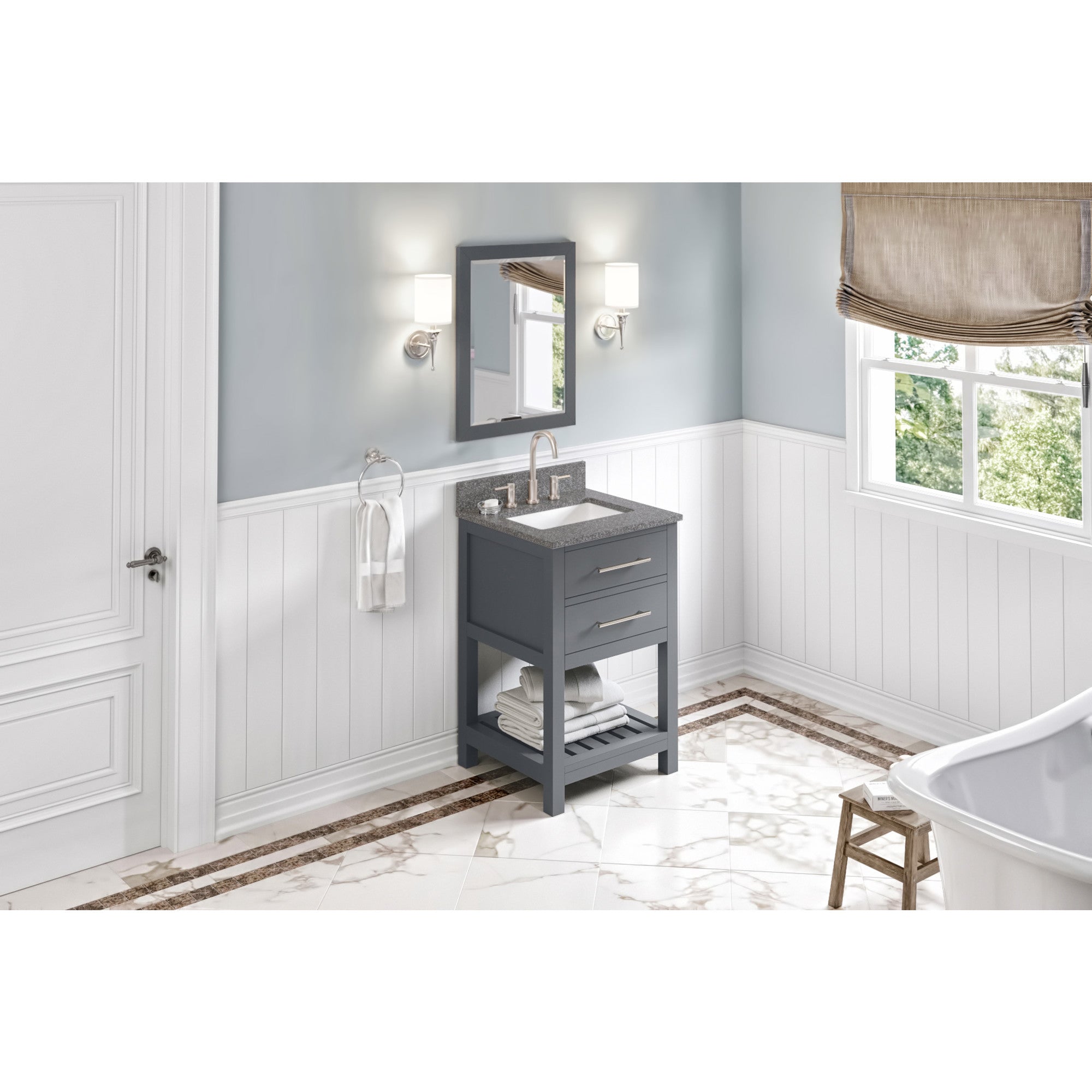 24" Wavecrest Vanity – Grey