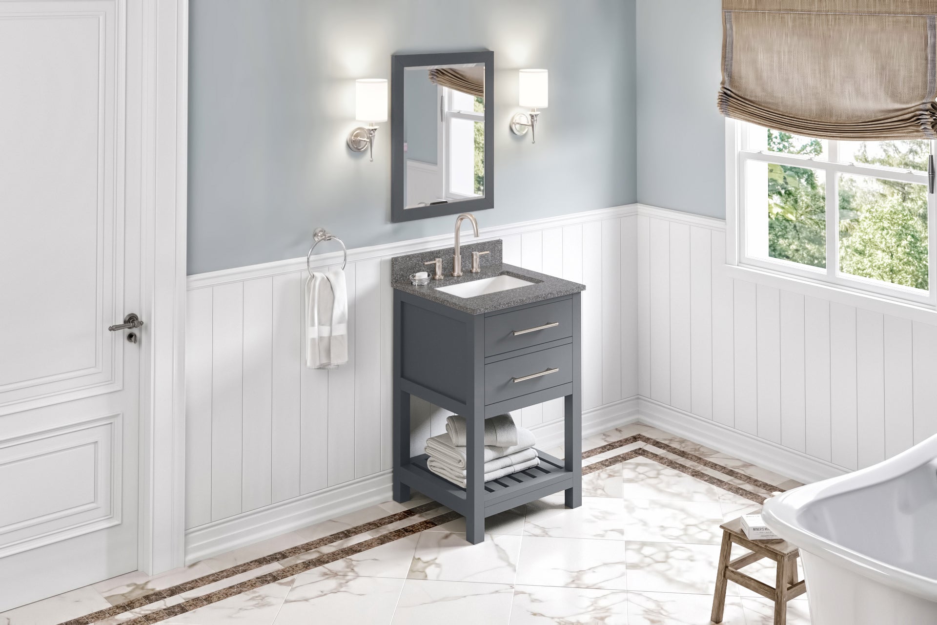 24" Wavecrest Vanity – Grey
