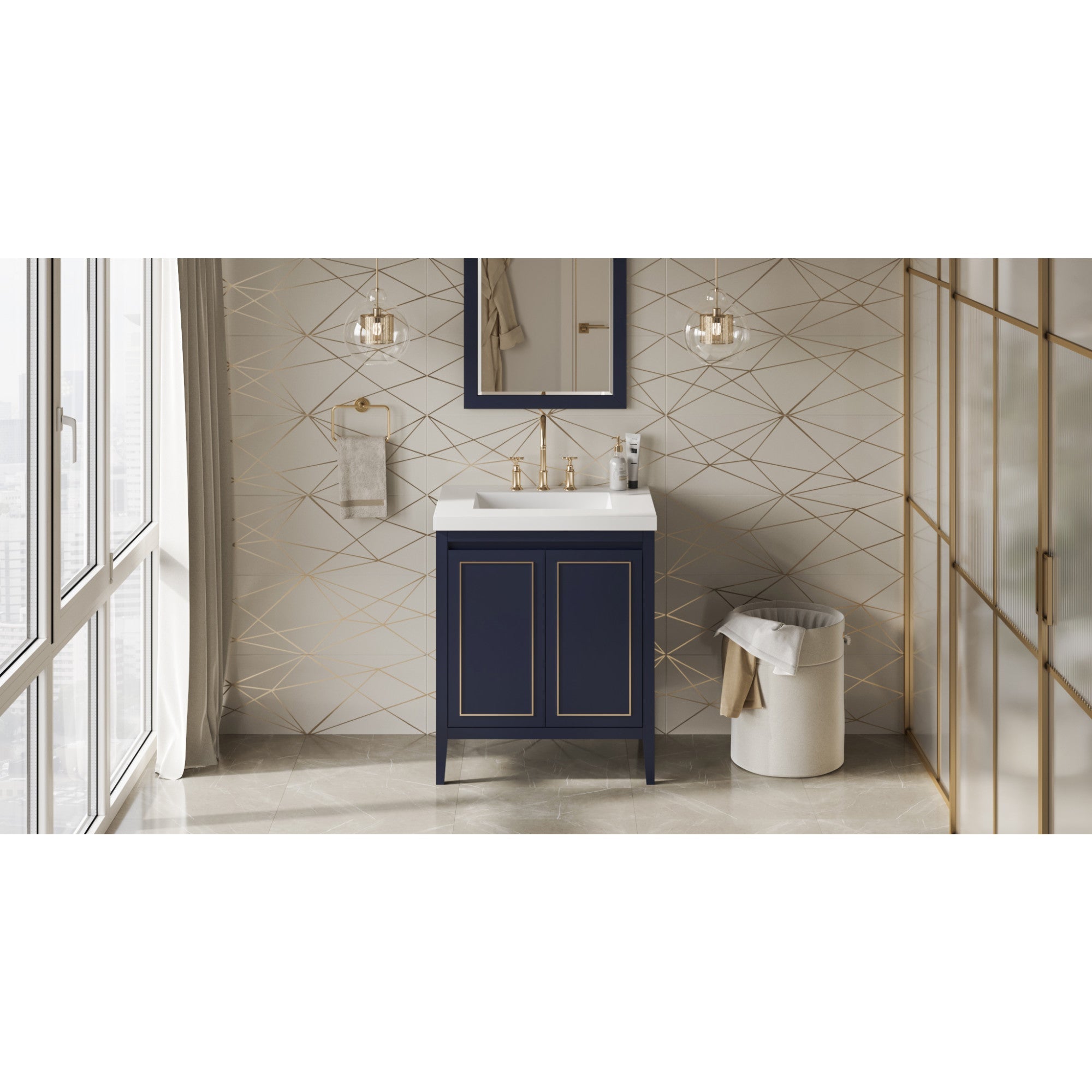 30" Percival Vanity – Hale Blue