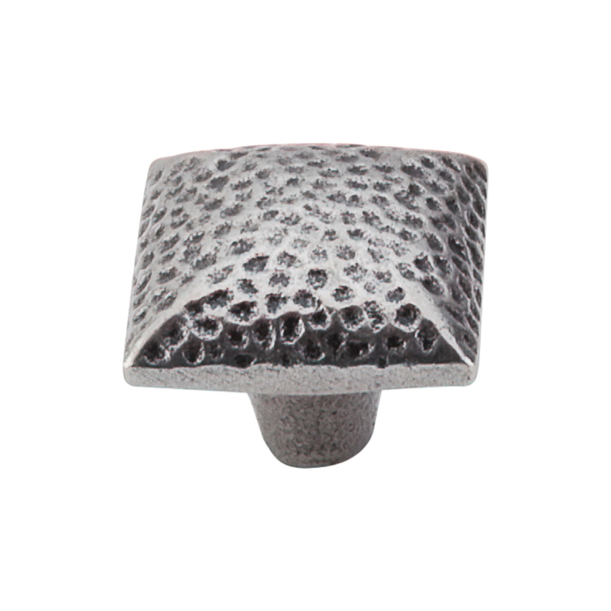 Square Iron 1 3/8" Length Square Knob - Cast Iron