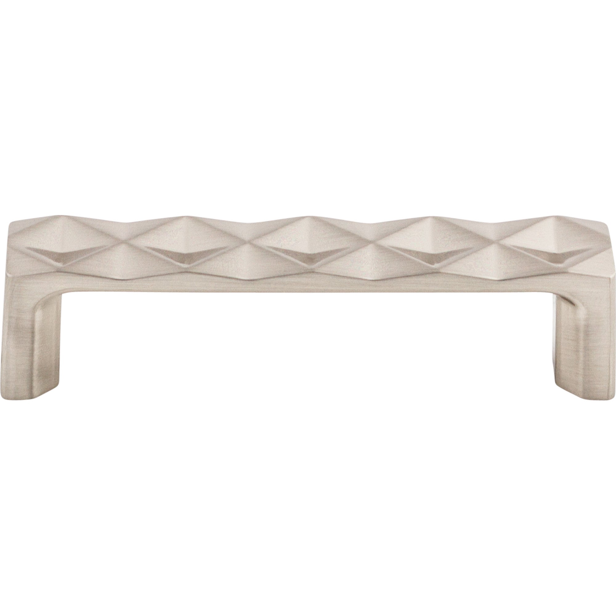 Quilted 3 3/4" Center to Center Bar Pull - Brushed Satin Nickel