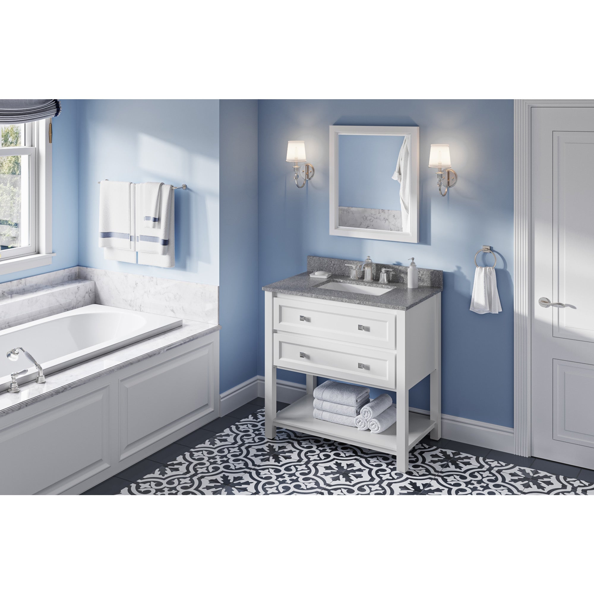 36" Adler Vanity – White