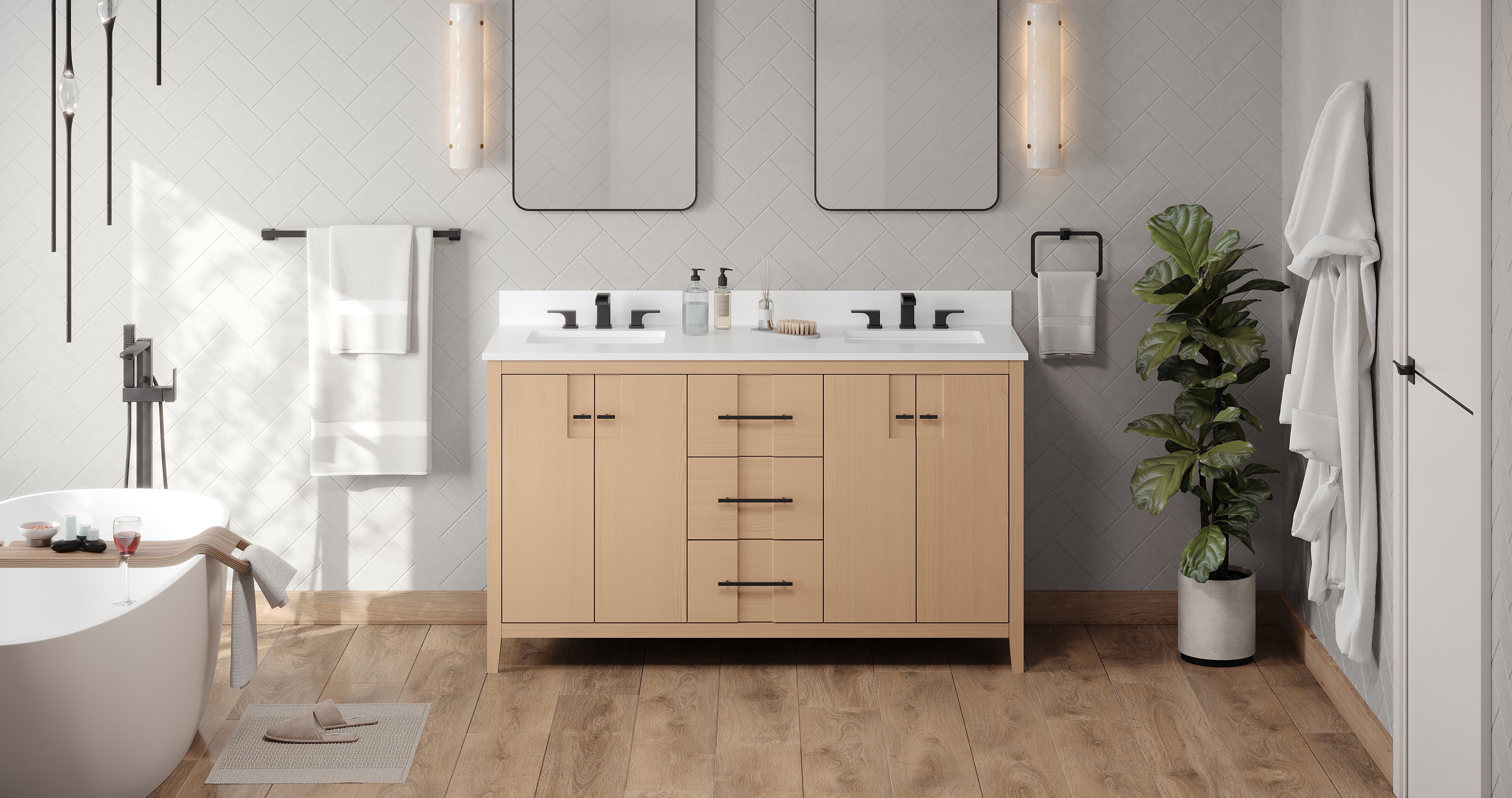 60" Katara Vanity – Double Bowl