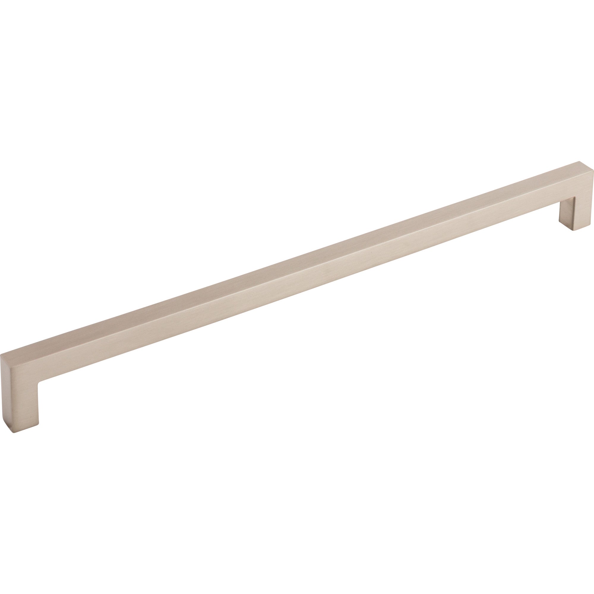 Square Bar 12" Center to Center Bar Pull - Brushed Satin Nickel