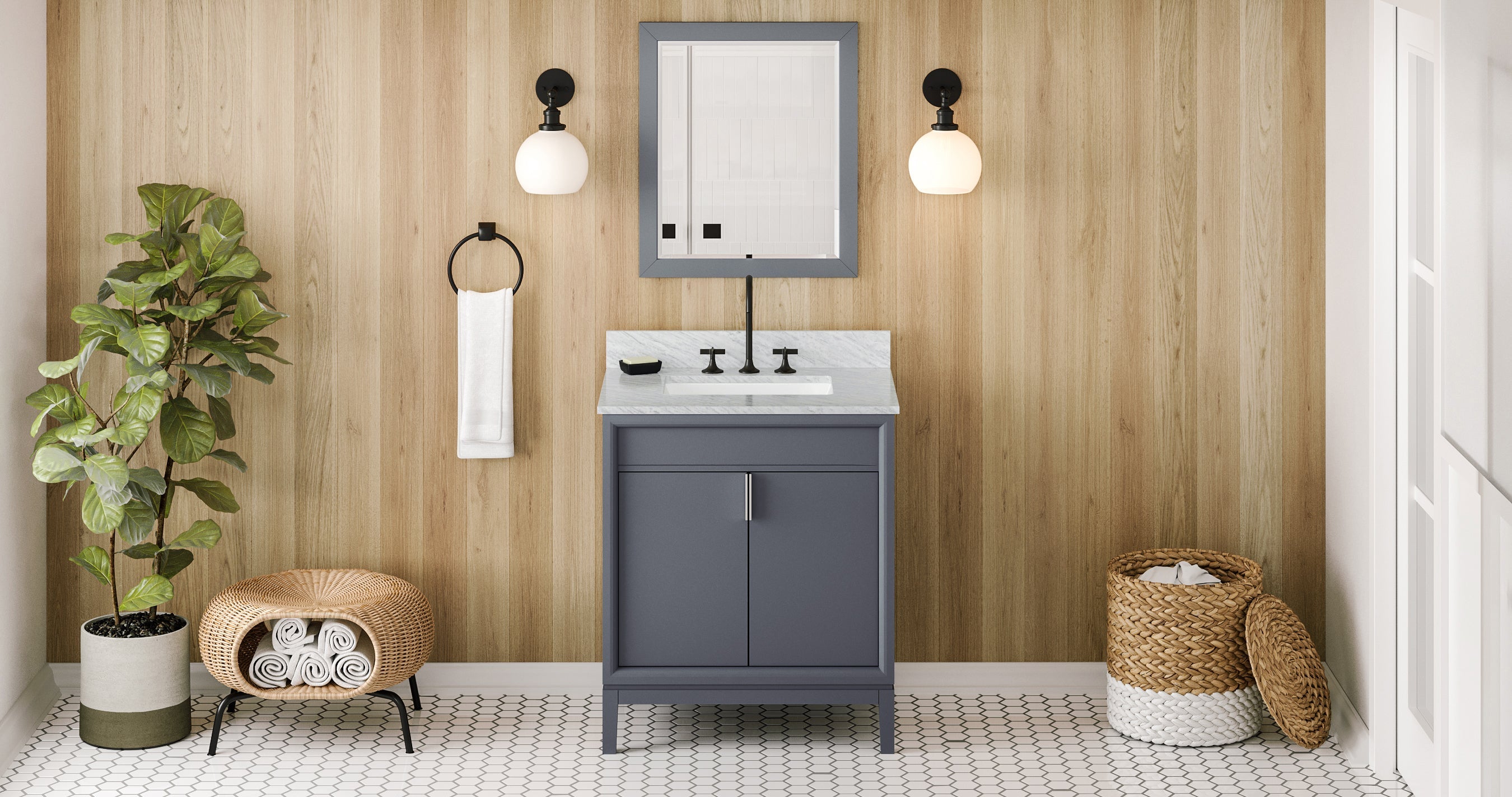 30" Theodora Vanity – Blue Steel