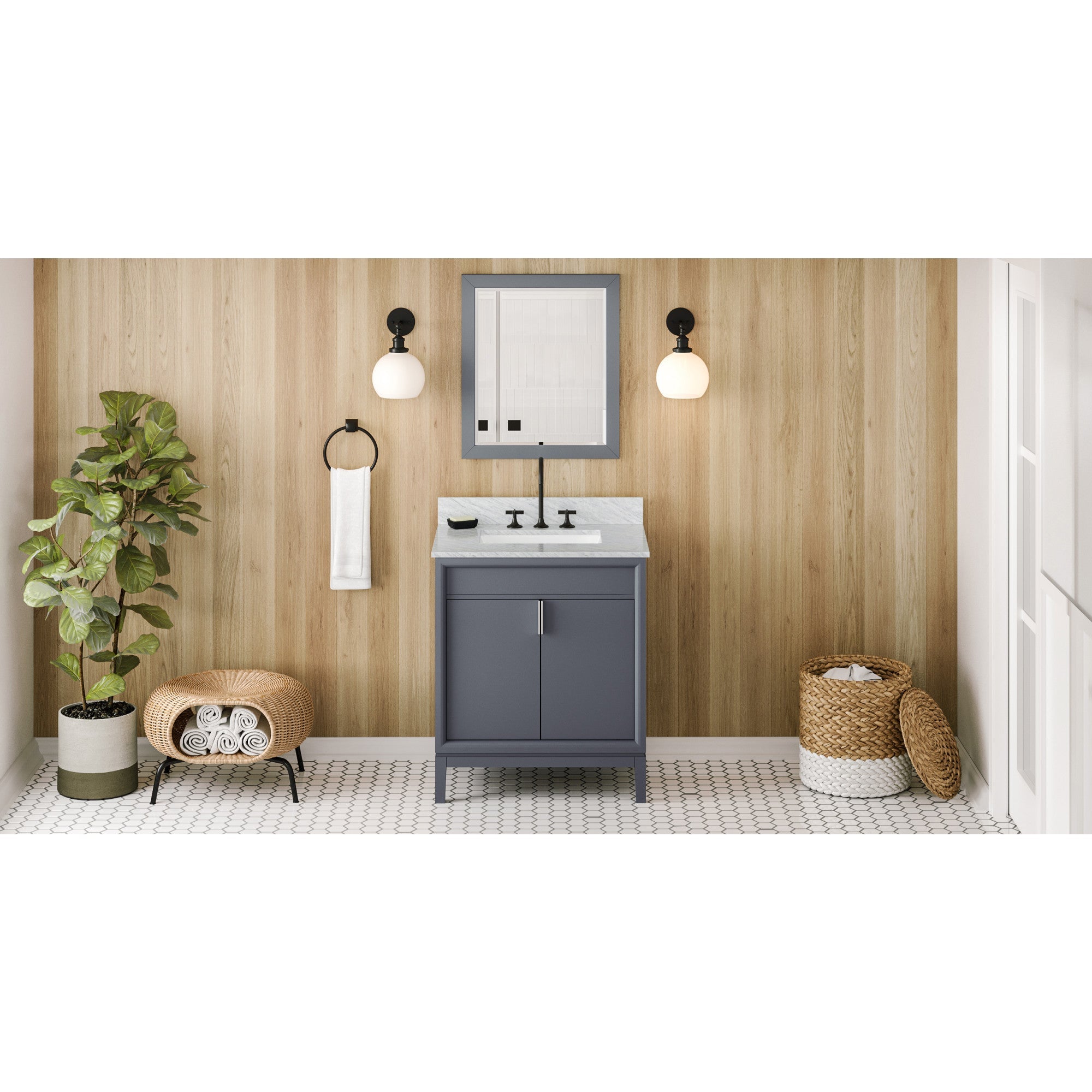 30" Theodora Vanity – Blue Steel