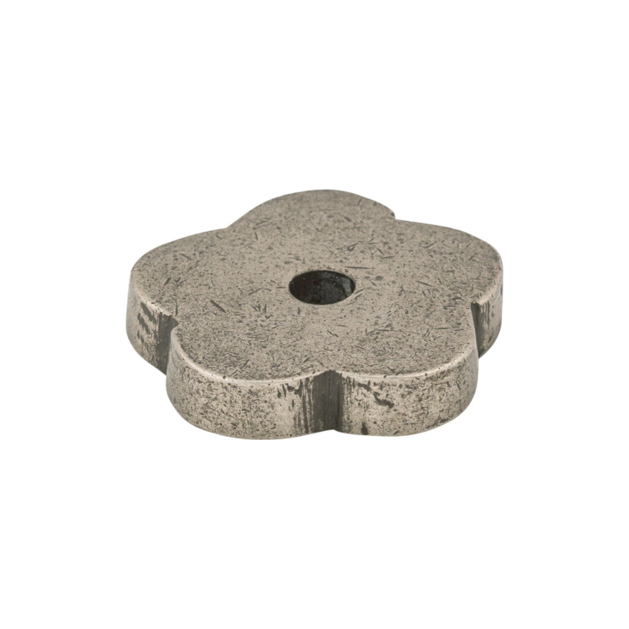 Aspen Flower Knob Backplate - Silicon Bronze Light