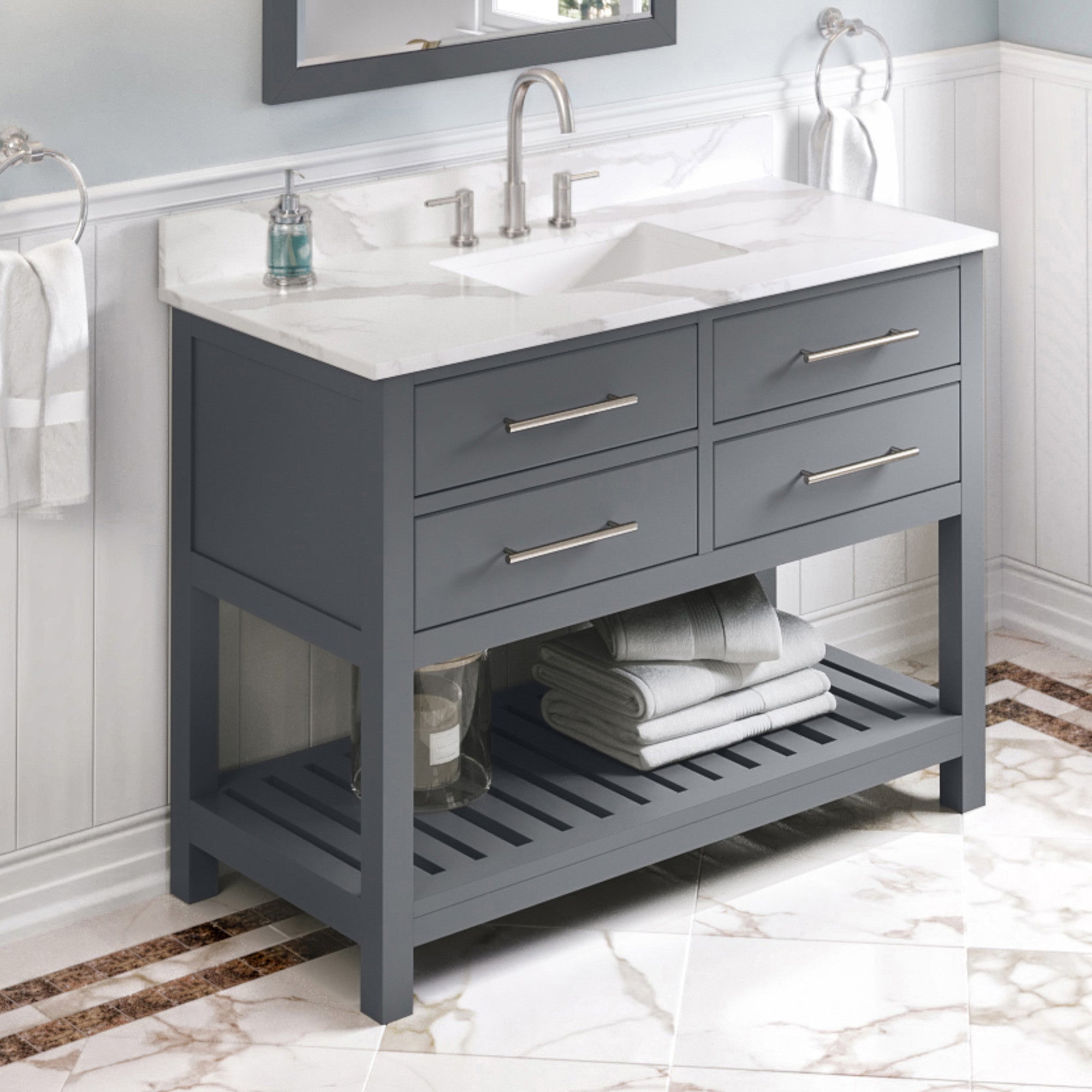 48" Wavecrest Vanity – Grey