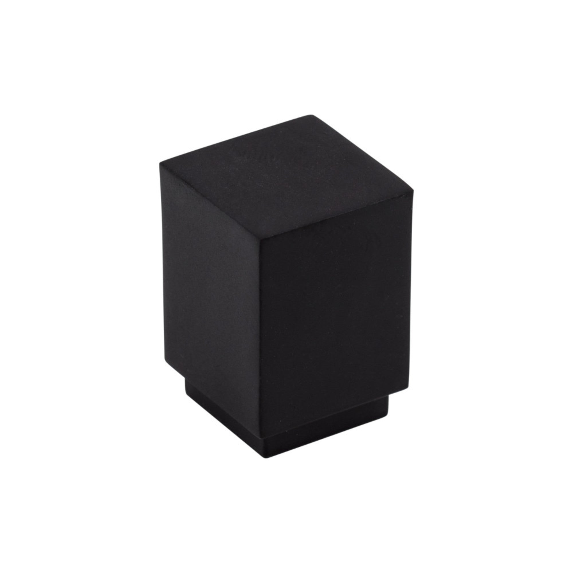 Linear 3/4" Length Square Knob - Flat Black