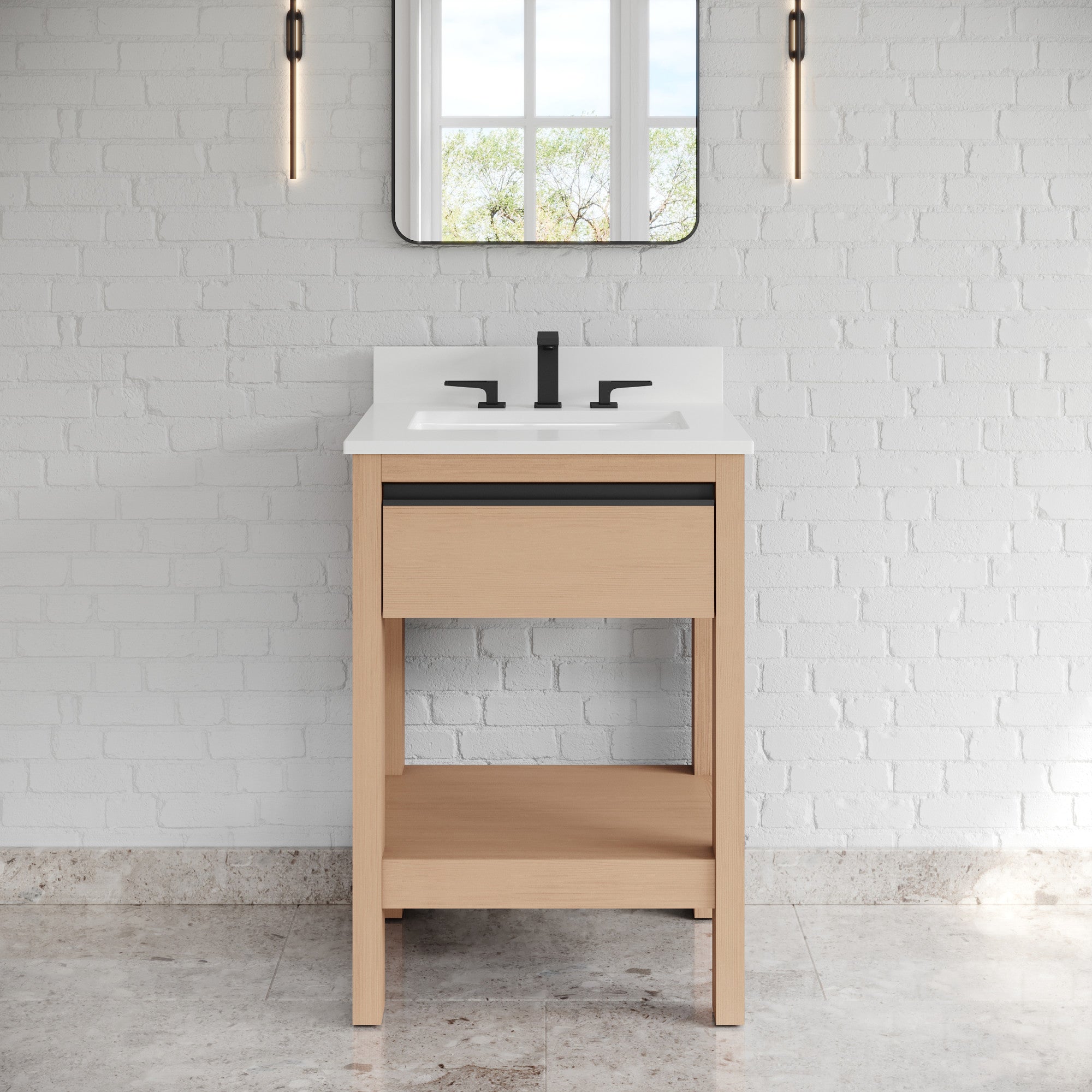 24" Jubilee Vanity – Natural Oak