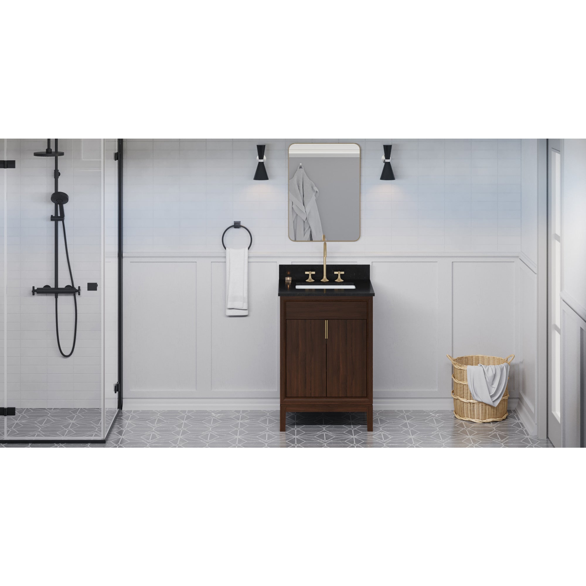 24" Theodora Vanity – Dark Walnut