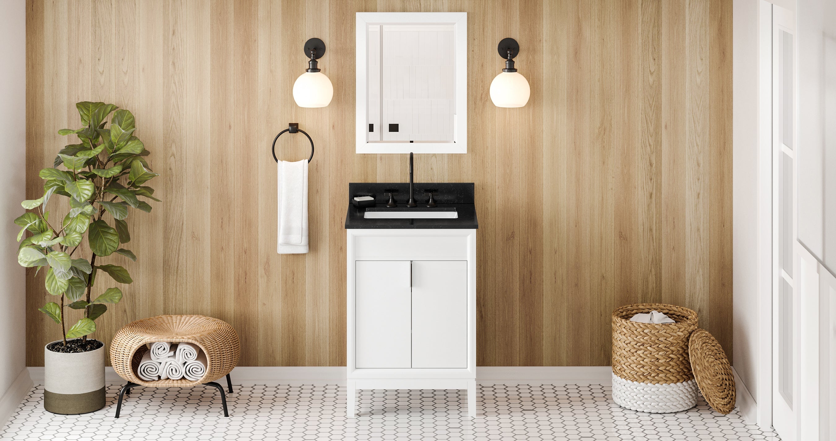 24" Theodora Vanity – White