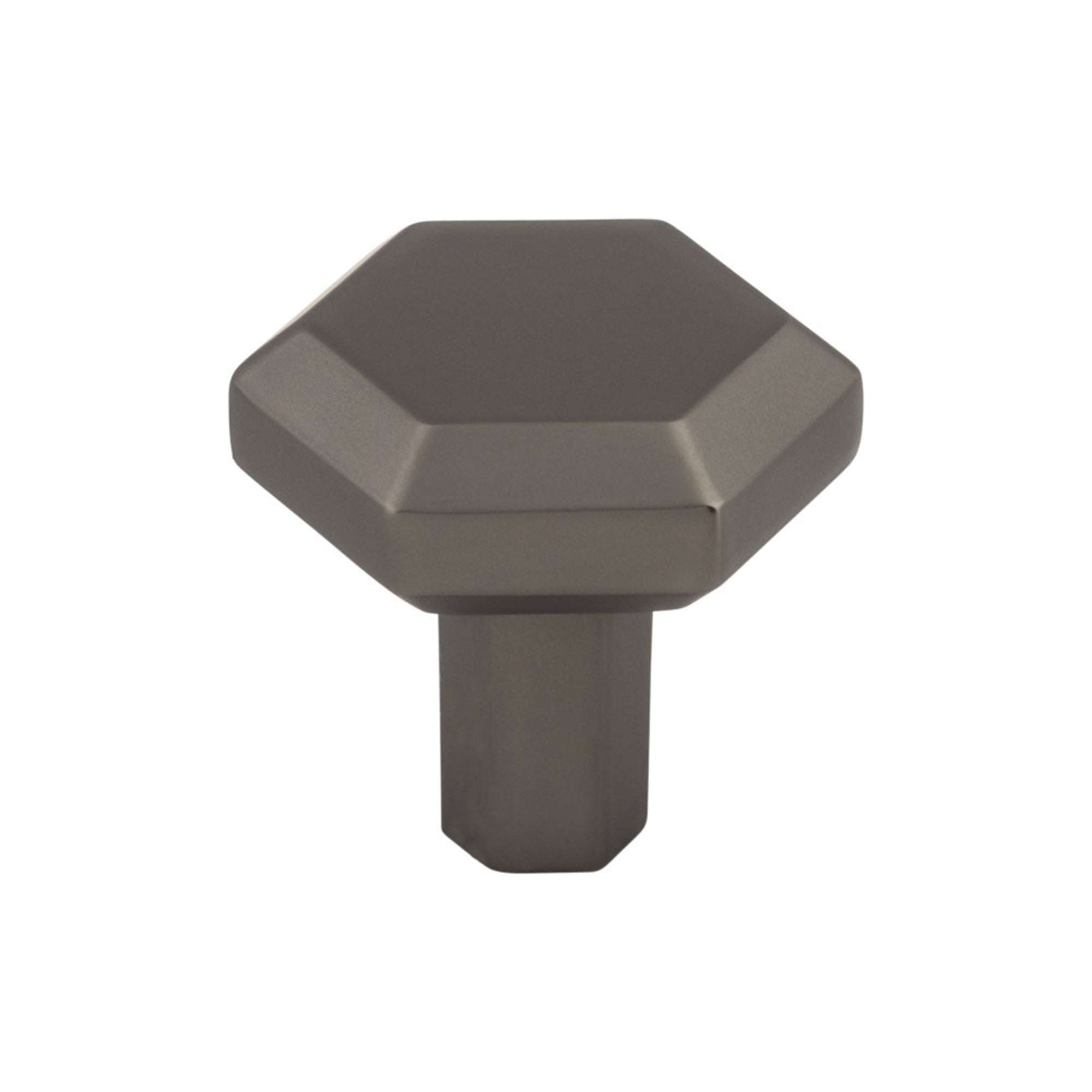 Lydia Square Knob - Ash Gray