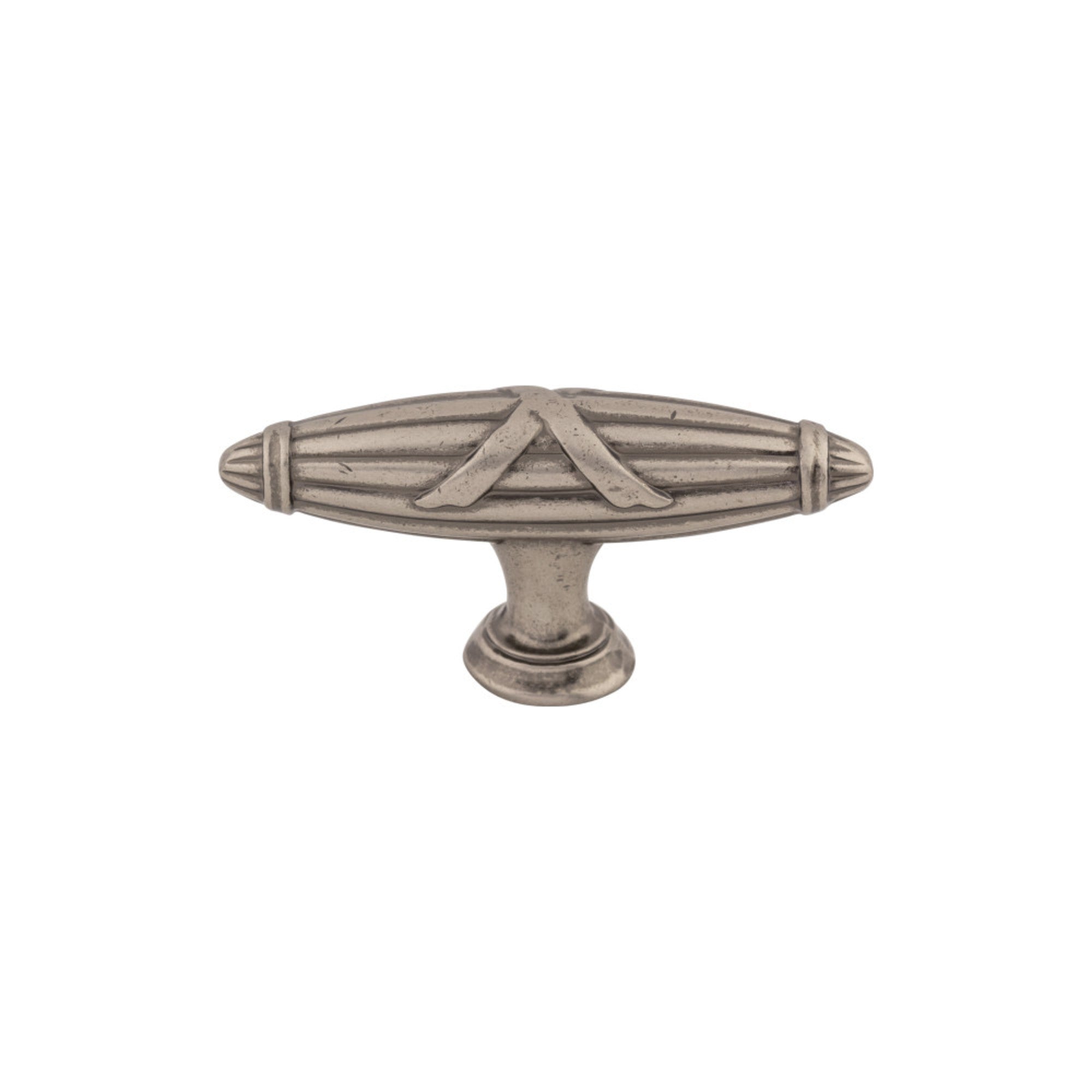Ribbon & Reed 2 3/4" Length Geometric Knob - Pewter Antique