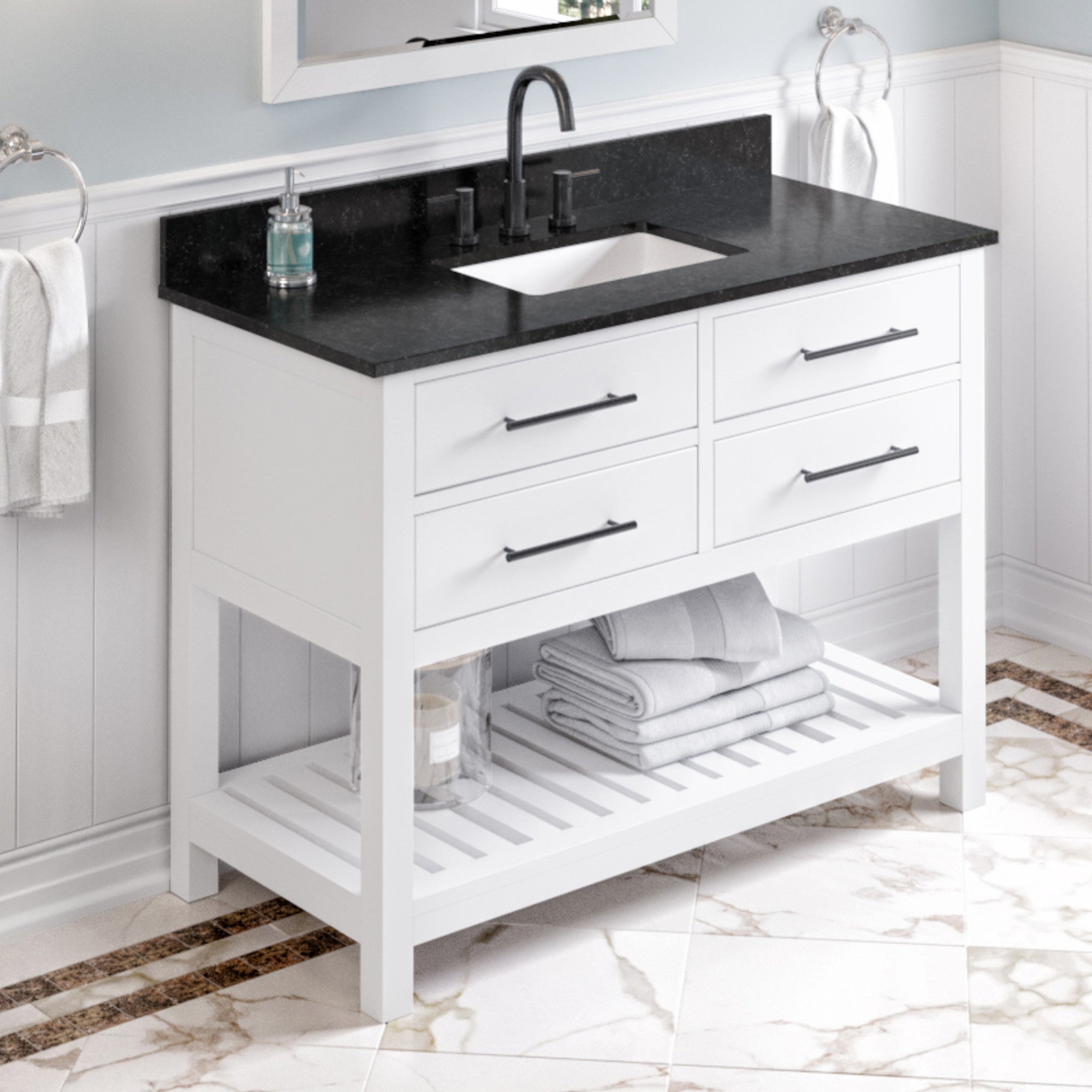 48" Wavecrest Vanity – White