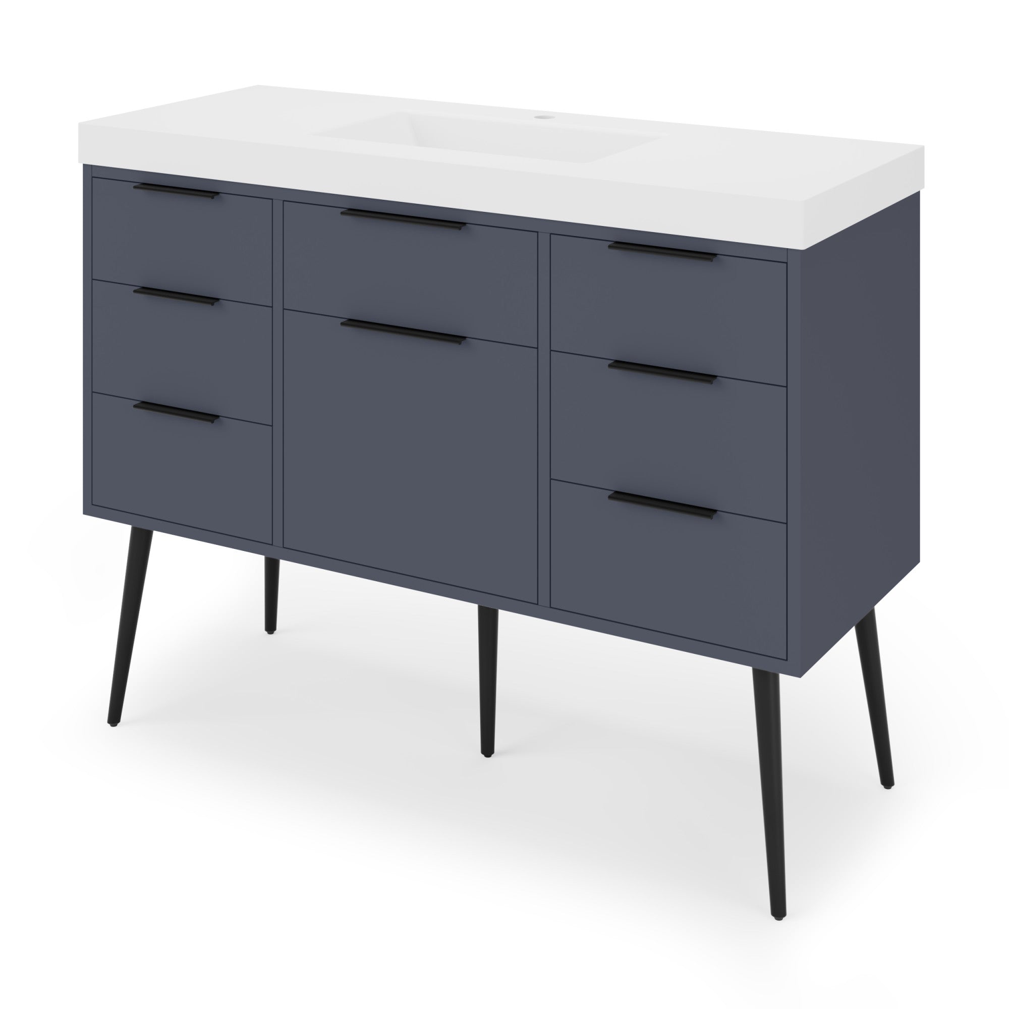 48" Gardner Vanity – Blue Steel