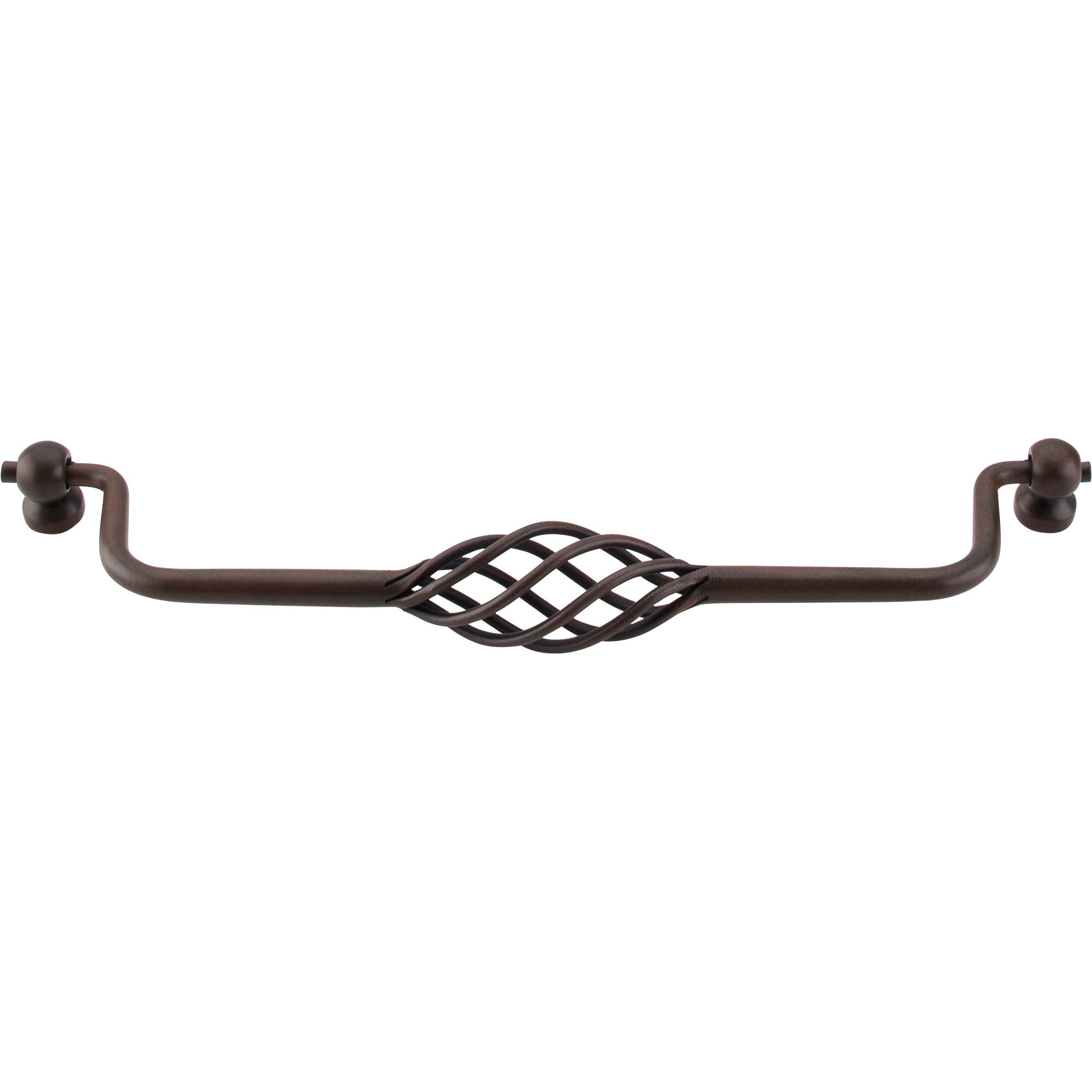 Twisted Wire 8 13/16" Center to Center Drop Handle - Patina Rouge