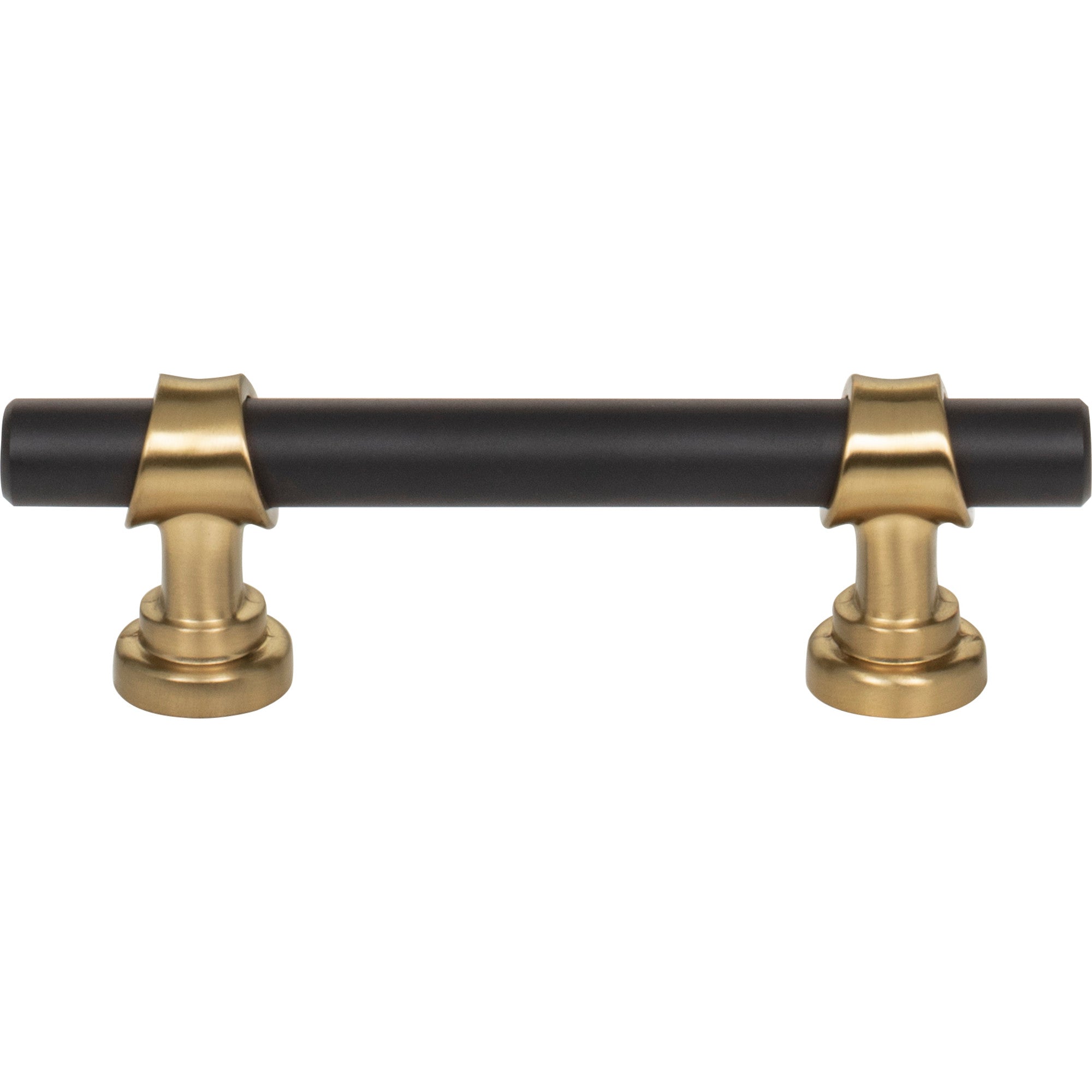 Bit Bar Pull - Flat Black and Honey Bronze