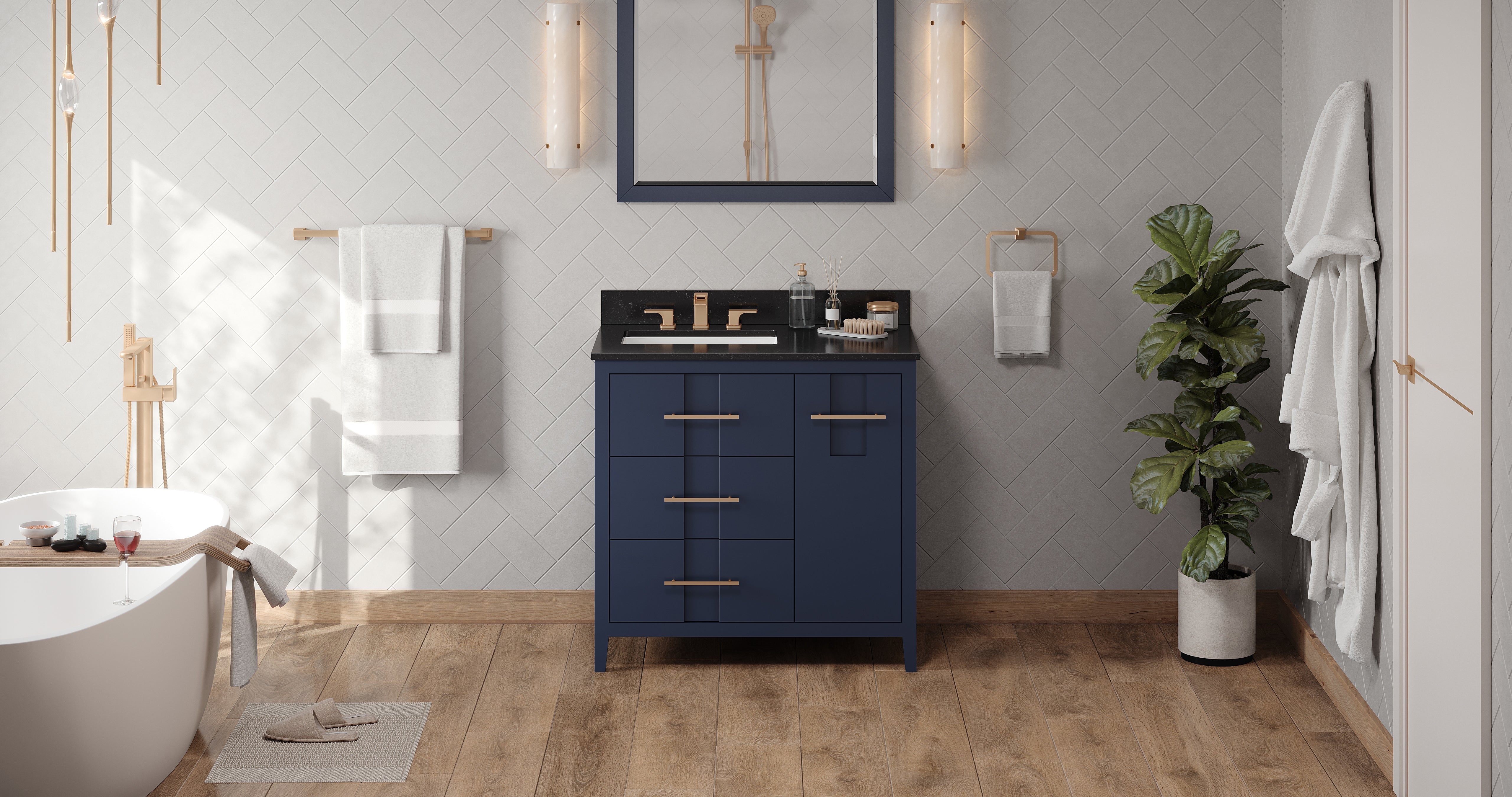 36" Katara Vanity – Left Offset