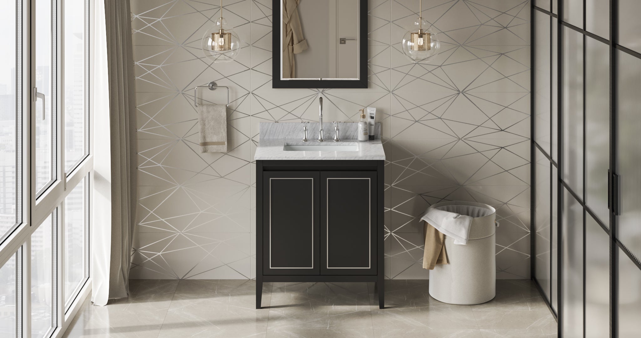 30" Percival Vanity – Black