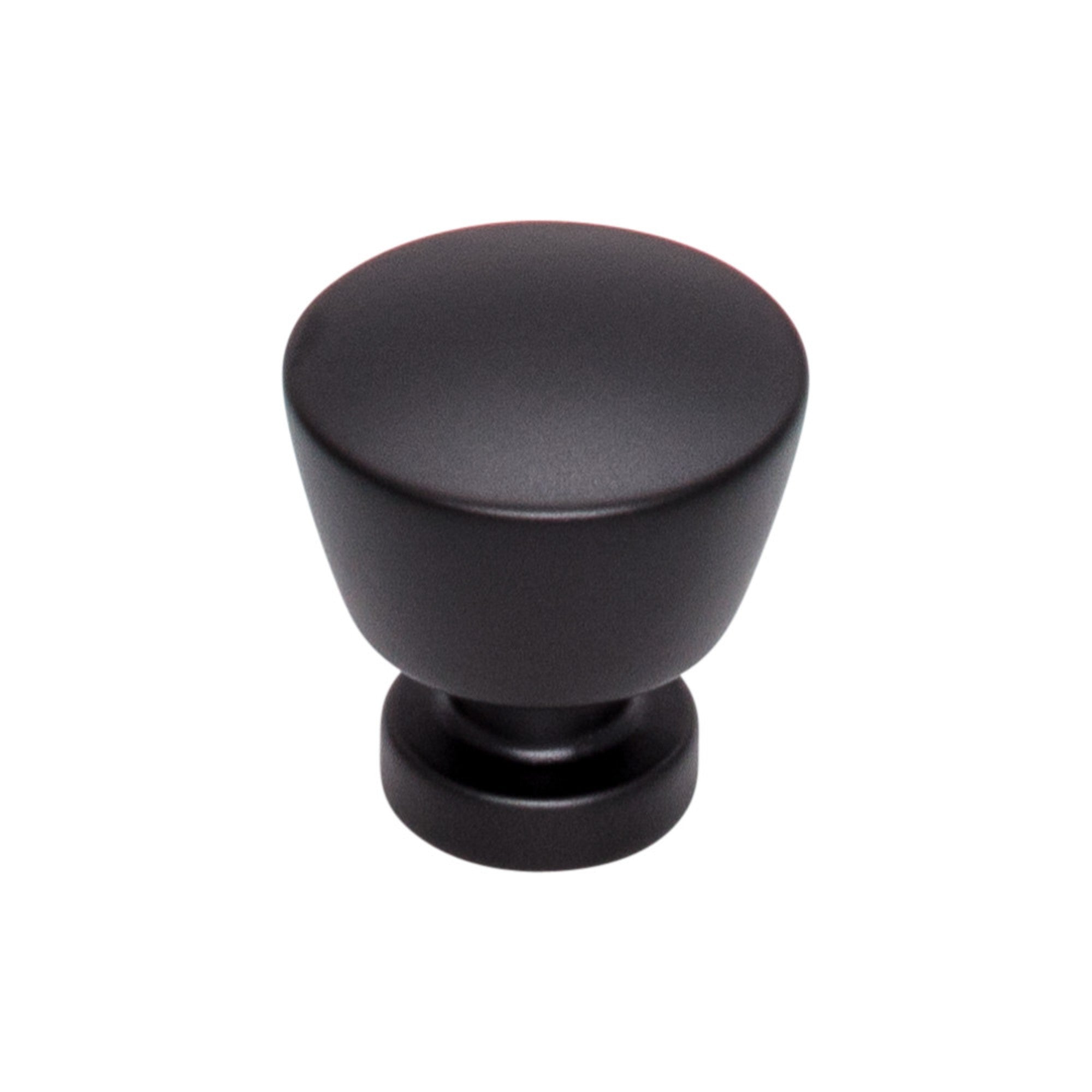 Allendale 1 1/8" Diameter Round Knob - Flat Black