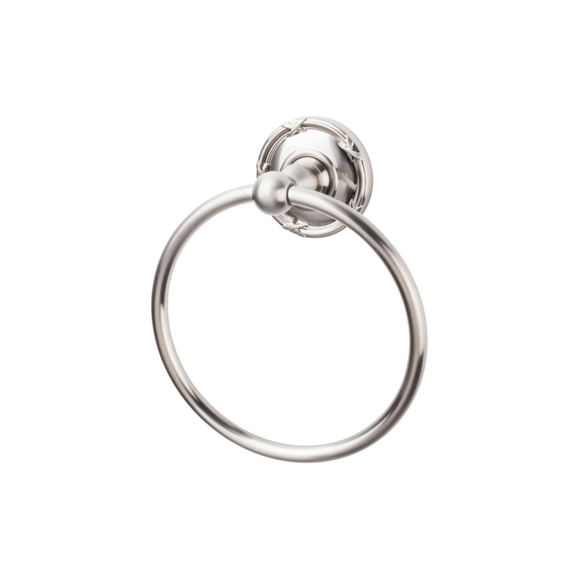 TOP BATH (R) Edwardian Bath  Towel Ring - Brushed Satin Nickel