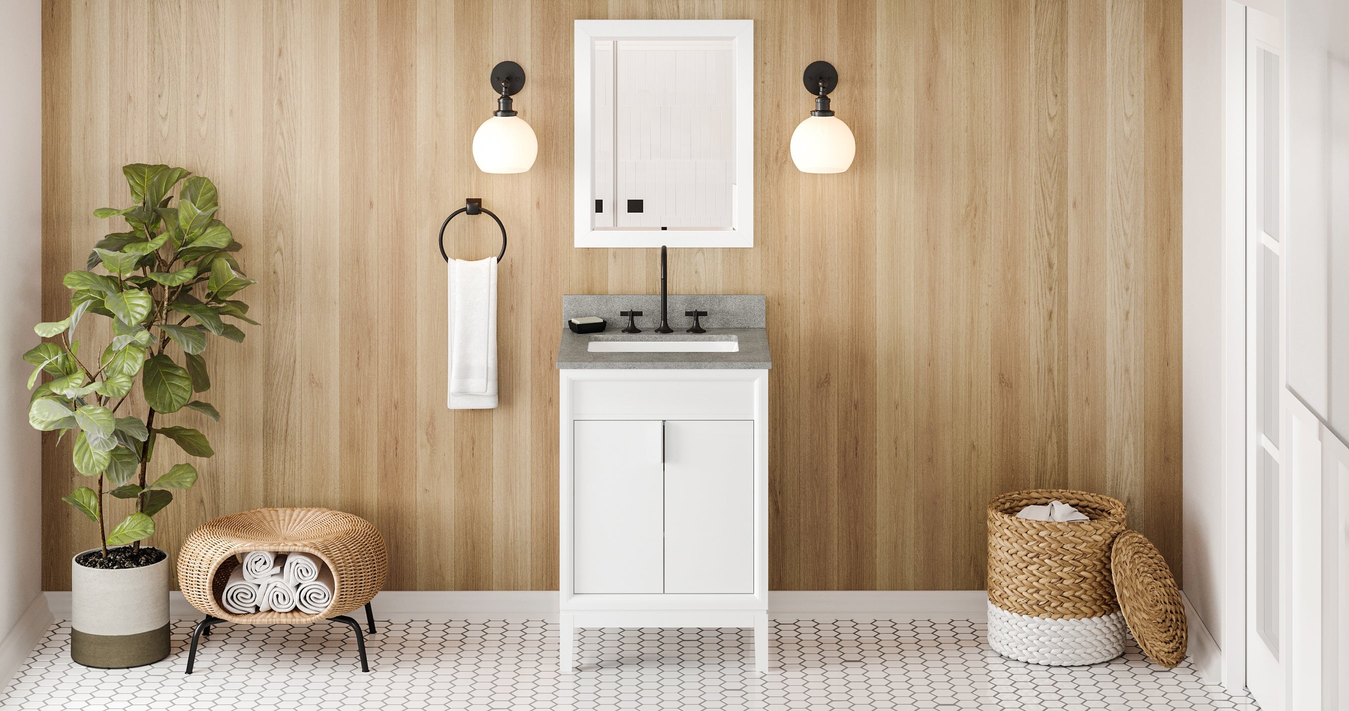 24" Theodora Vanity – White