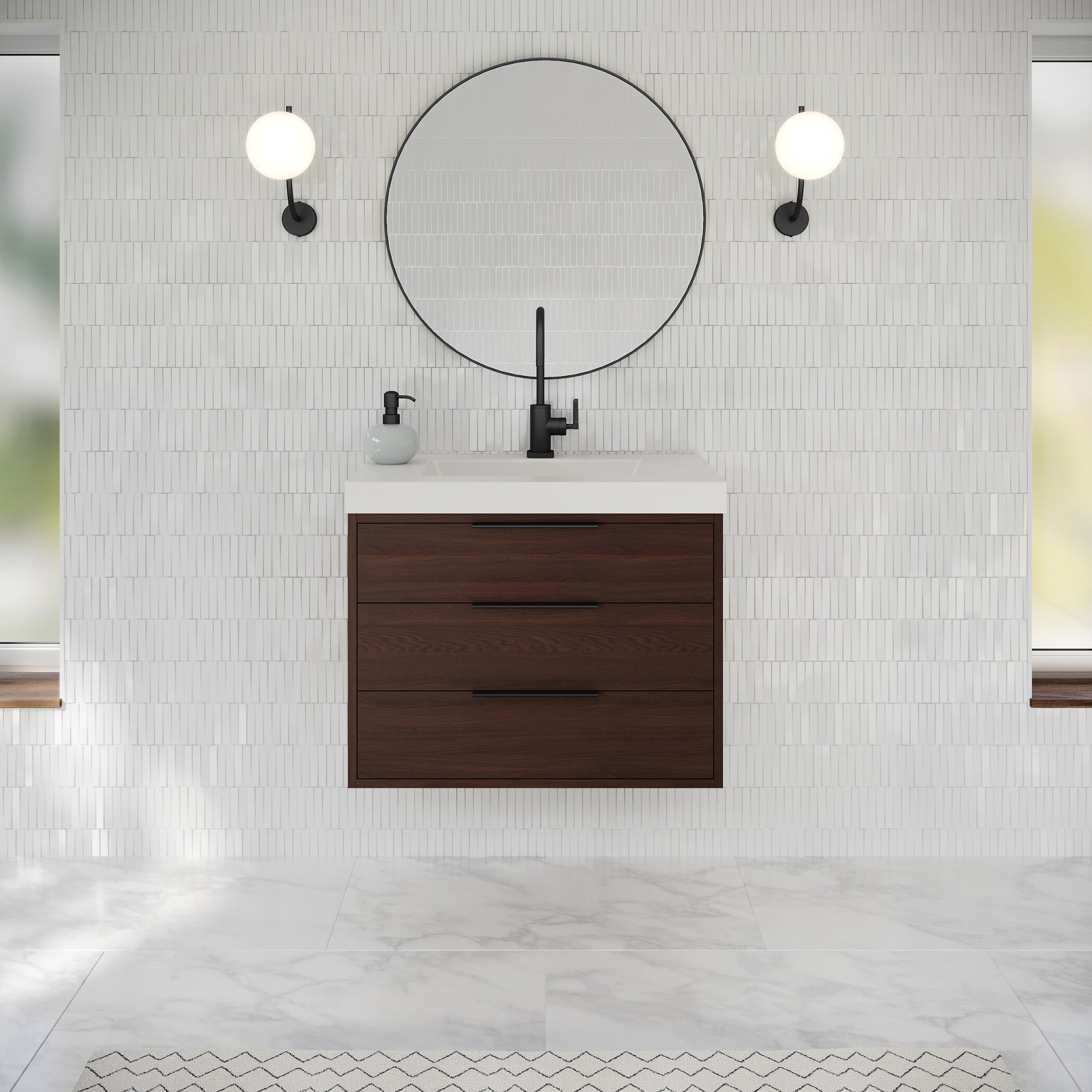 30" Gardner Vanity – Dark Walnut
