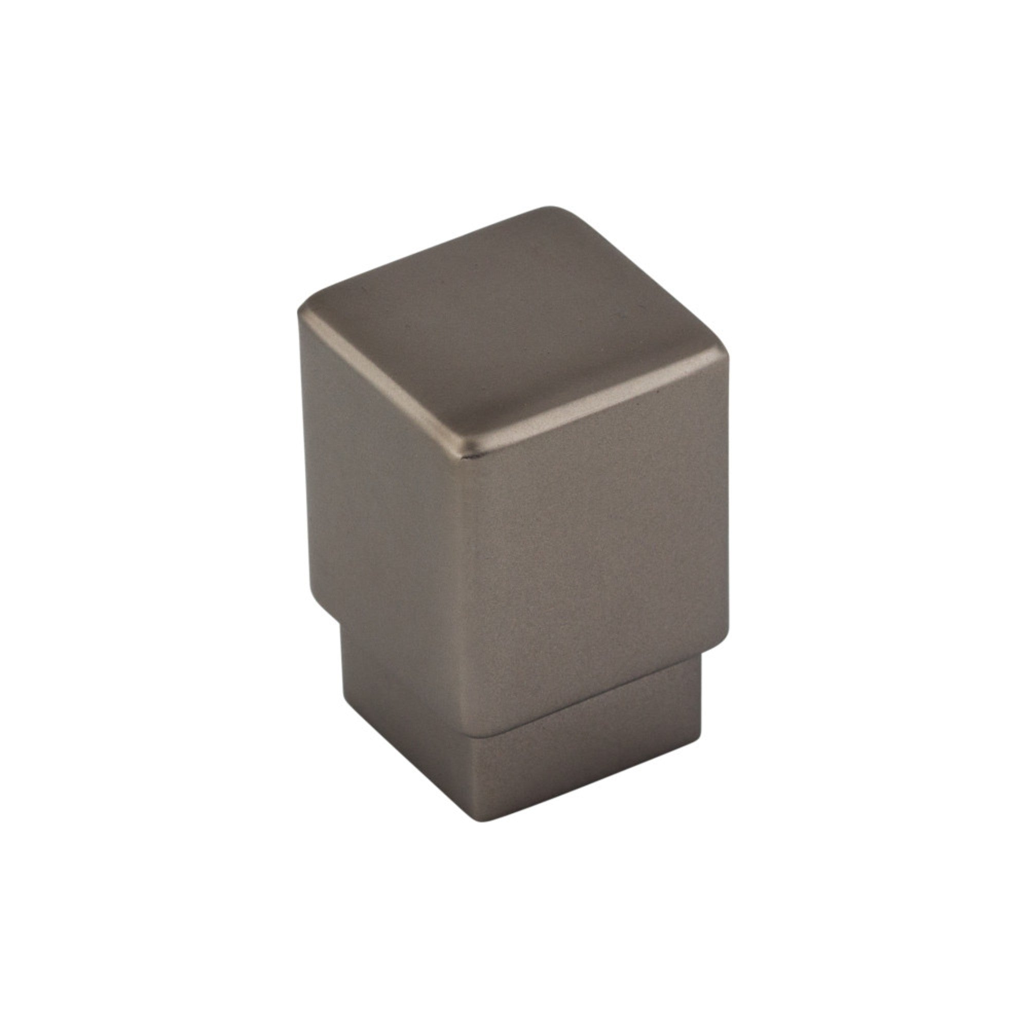 Tapered 3/4" Length Square Knob - Ash Gray