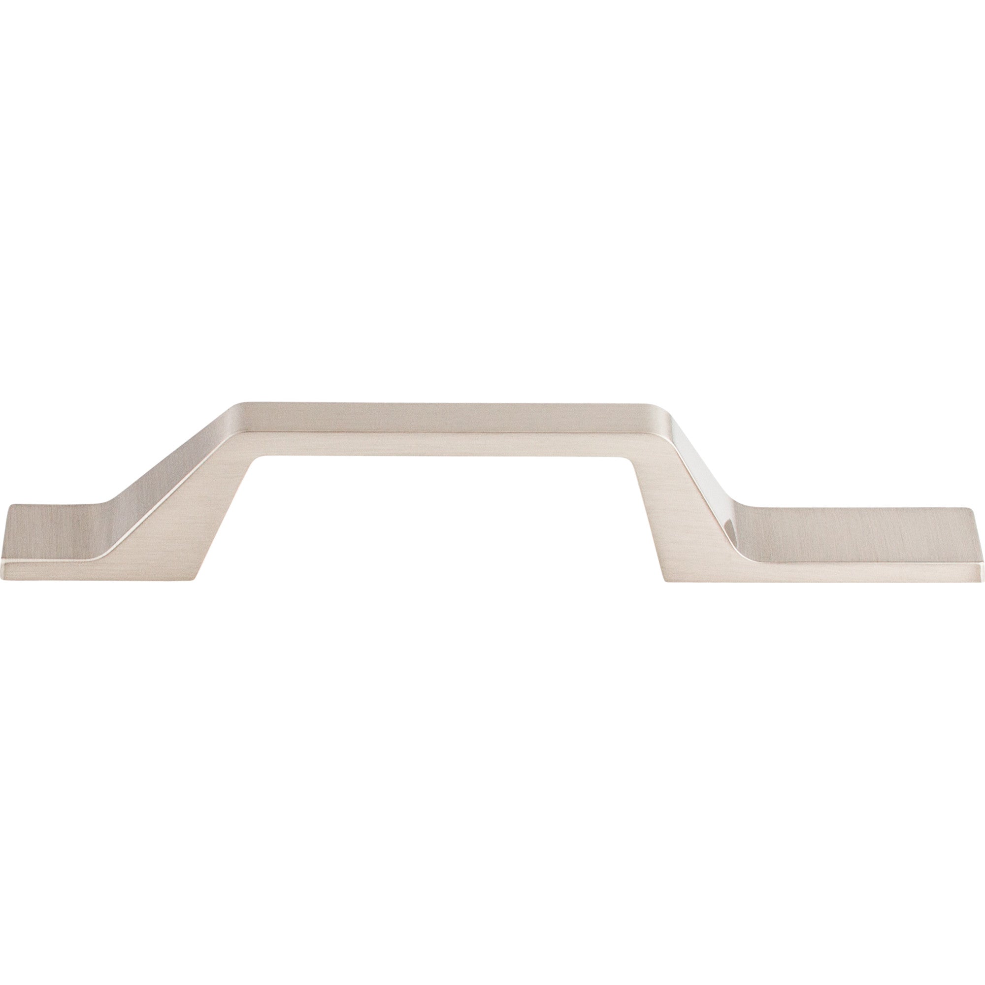 Modern Metro Asymmetrical 3 1/2" Center to Center Bar Pull - Brushed Satin Nickel