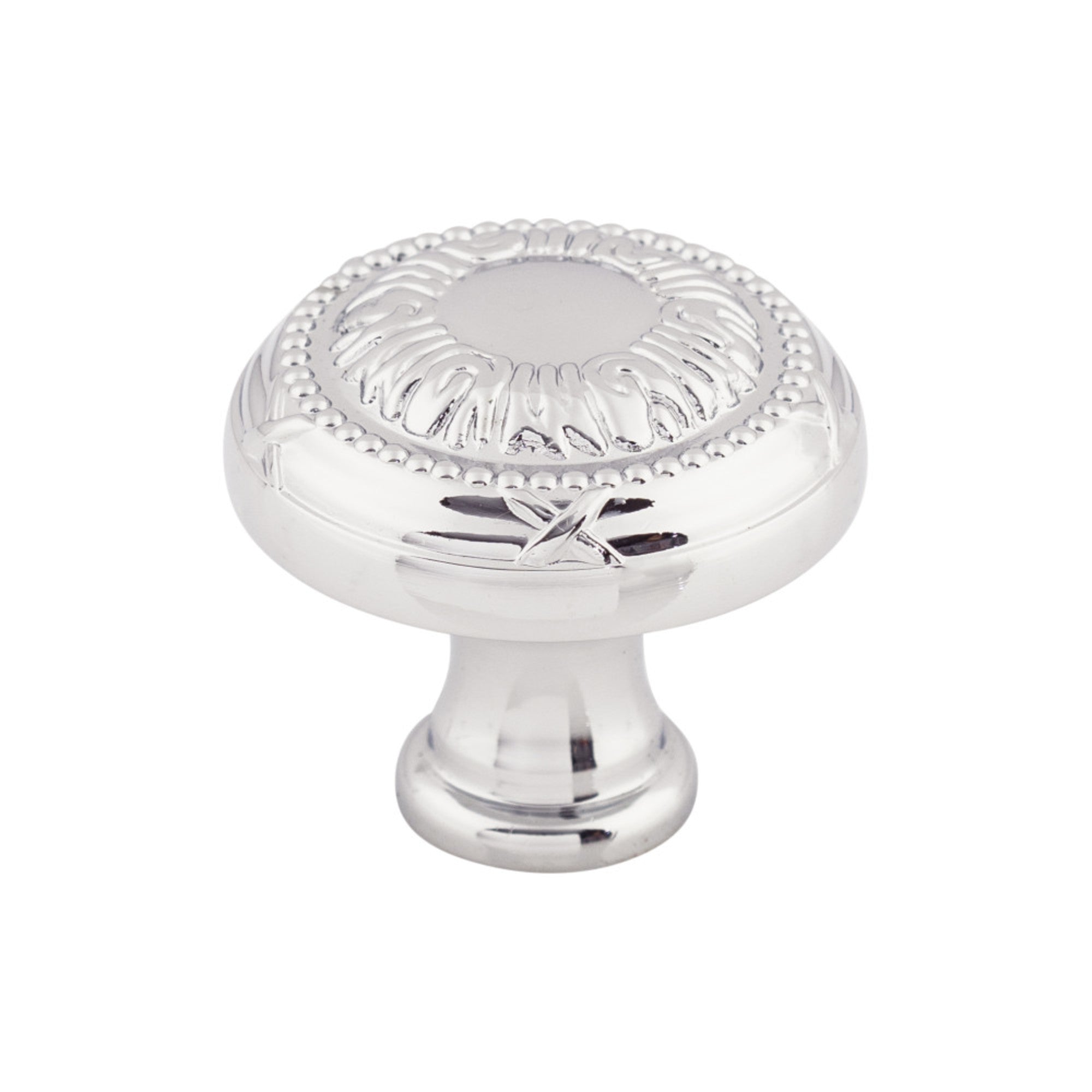 Ribbon 1 1/4" Diameter Round Knob - Polished Chrome