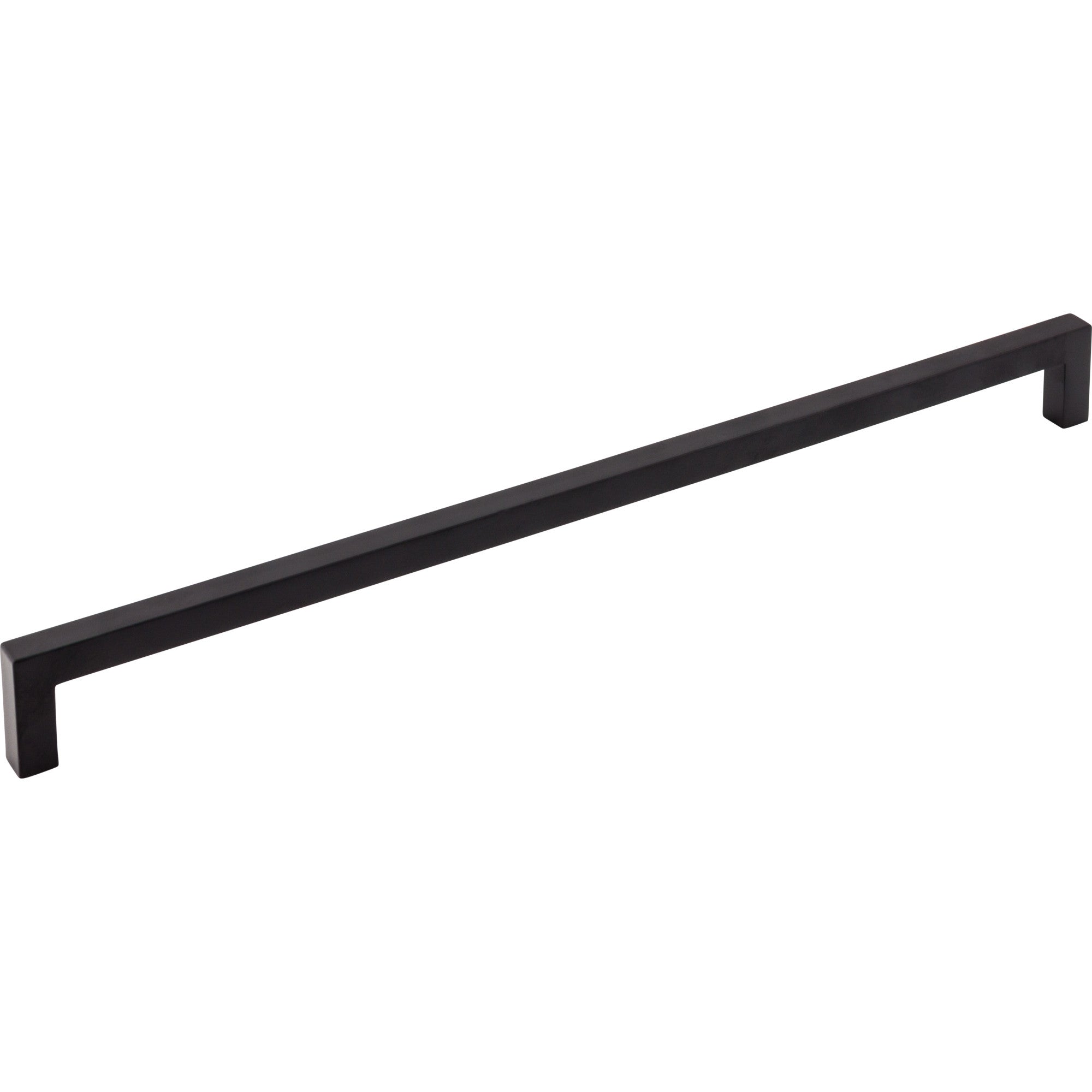 Square Bar 12 5/8" Center to Center Bar Pull - Flat Black