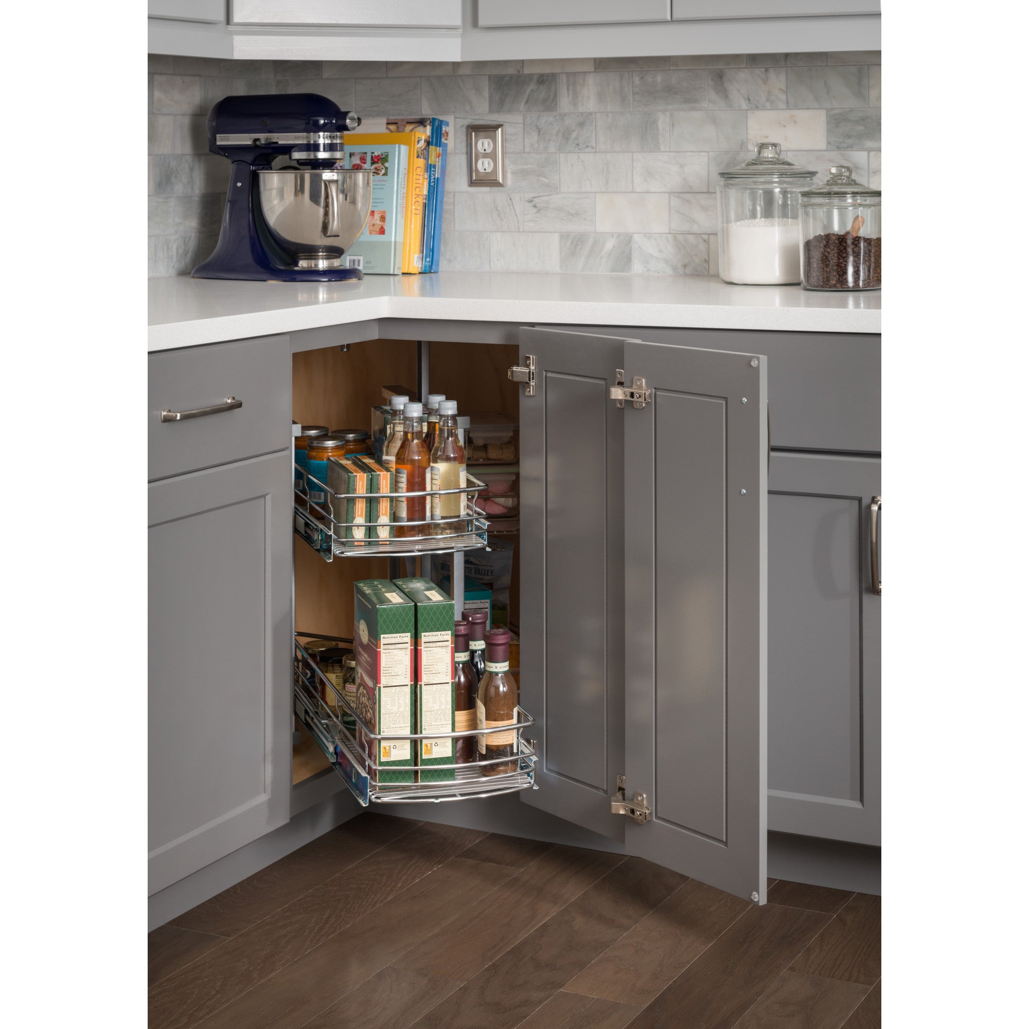 Easy 360 Lazy Susan Rotating Corner Organizer