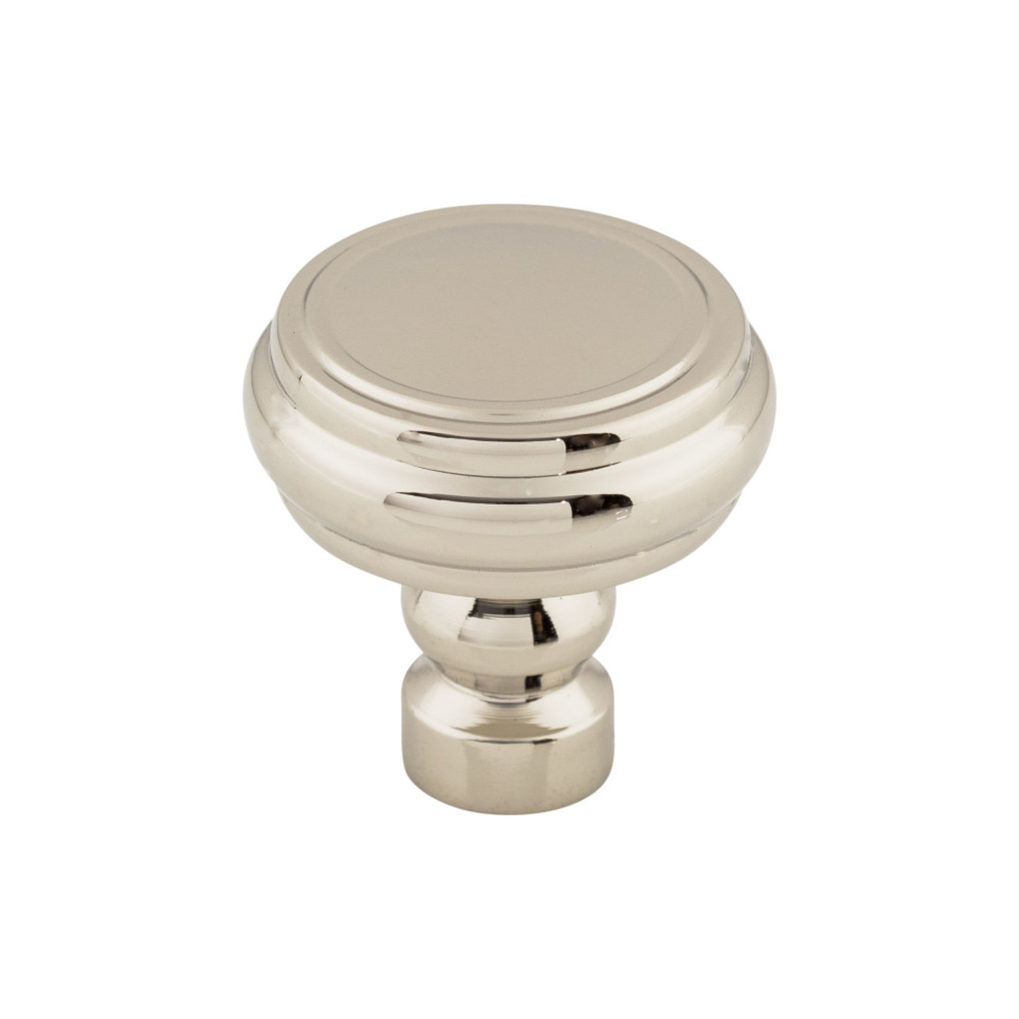Brixton Rimmed 1 1/4" Diameter Round Knob - Polished Nickel