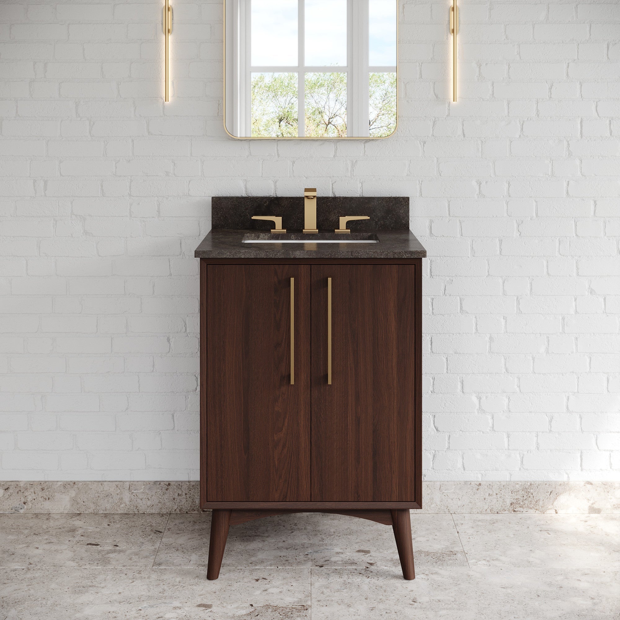24" Dashwood Vanity – Dark Walnut