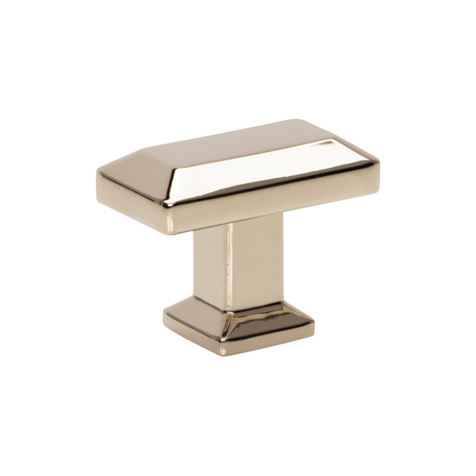 Sweetbriar Lane Rectangle Knob - Polished Nickel