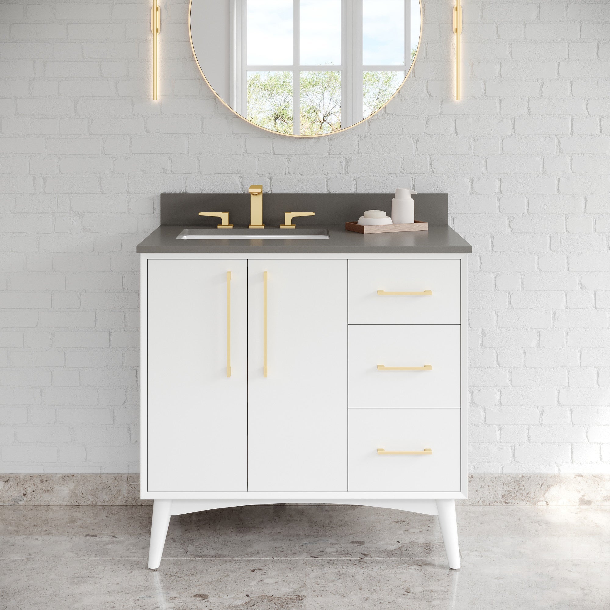 36" Dashwood Vanity – White