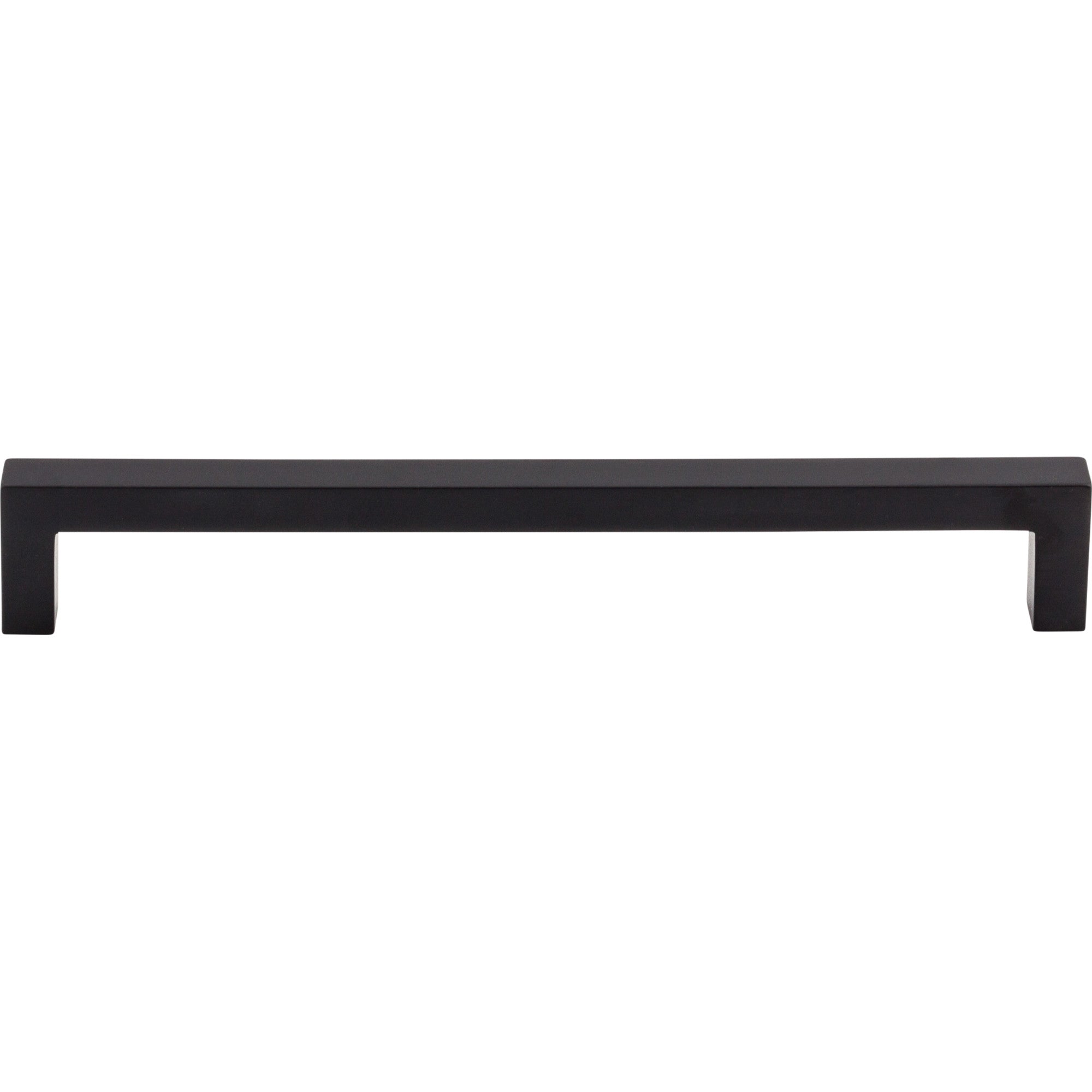 Square Bar 7 9/16" Center to Center Bar Pull - Flat Black