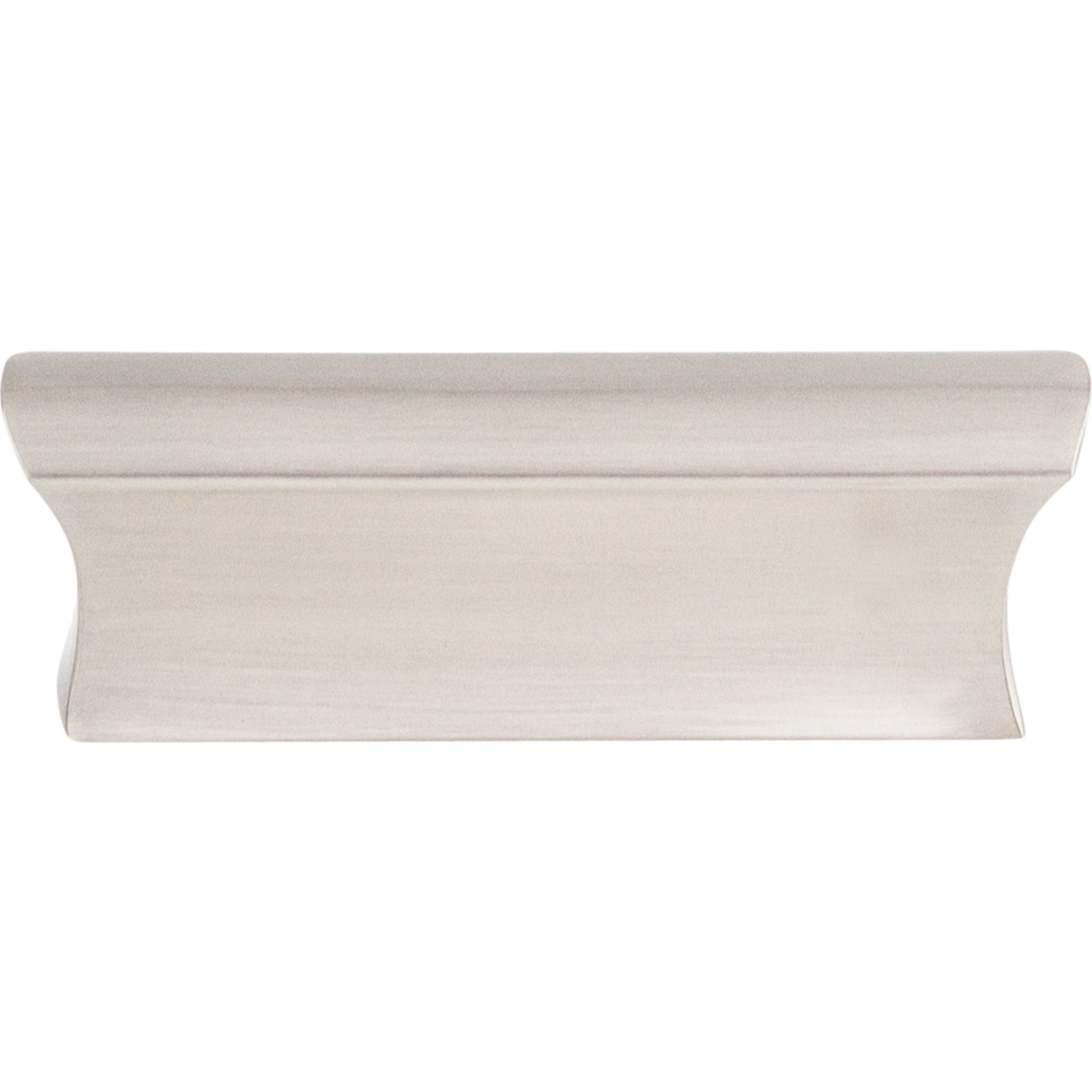 Glacier 2" Center to Center Finger Pull - Brushed Satin Nickel