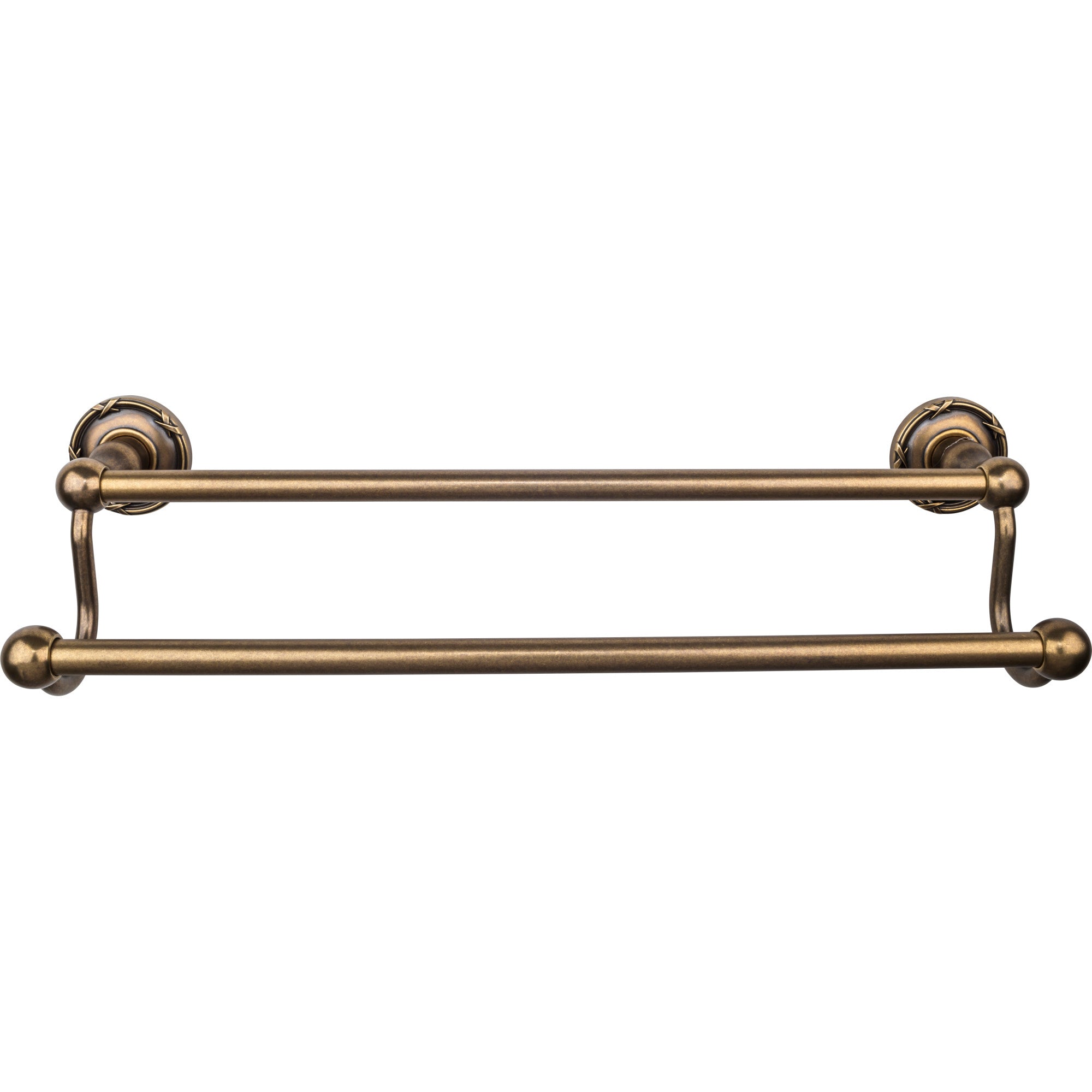 TOP BATH (R) Edwardian Bath Double 20 1/2" Wall Mounted  Towel Bar - German Bronze