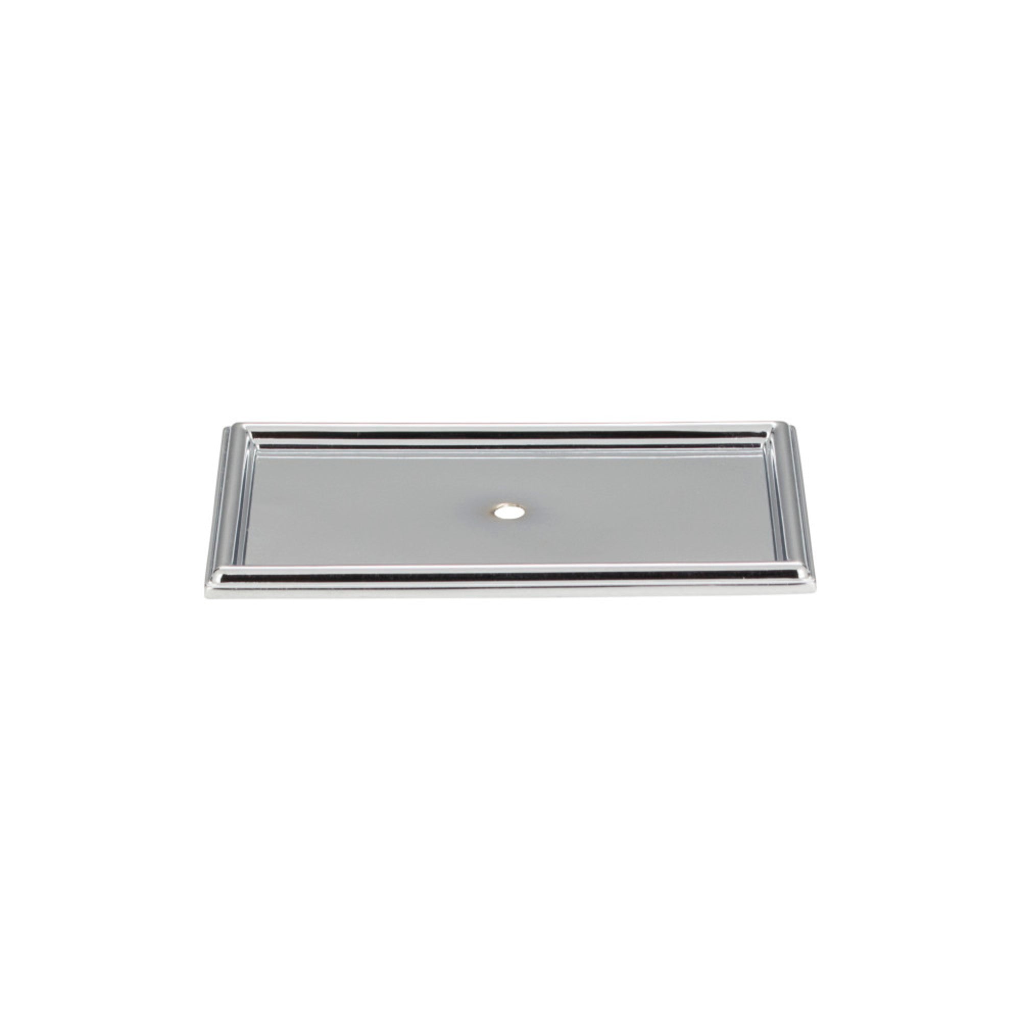 Campaign Rope Knob Backplate - Polished Chrome