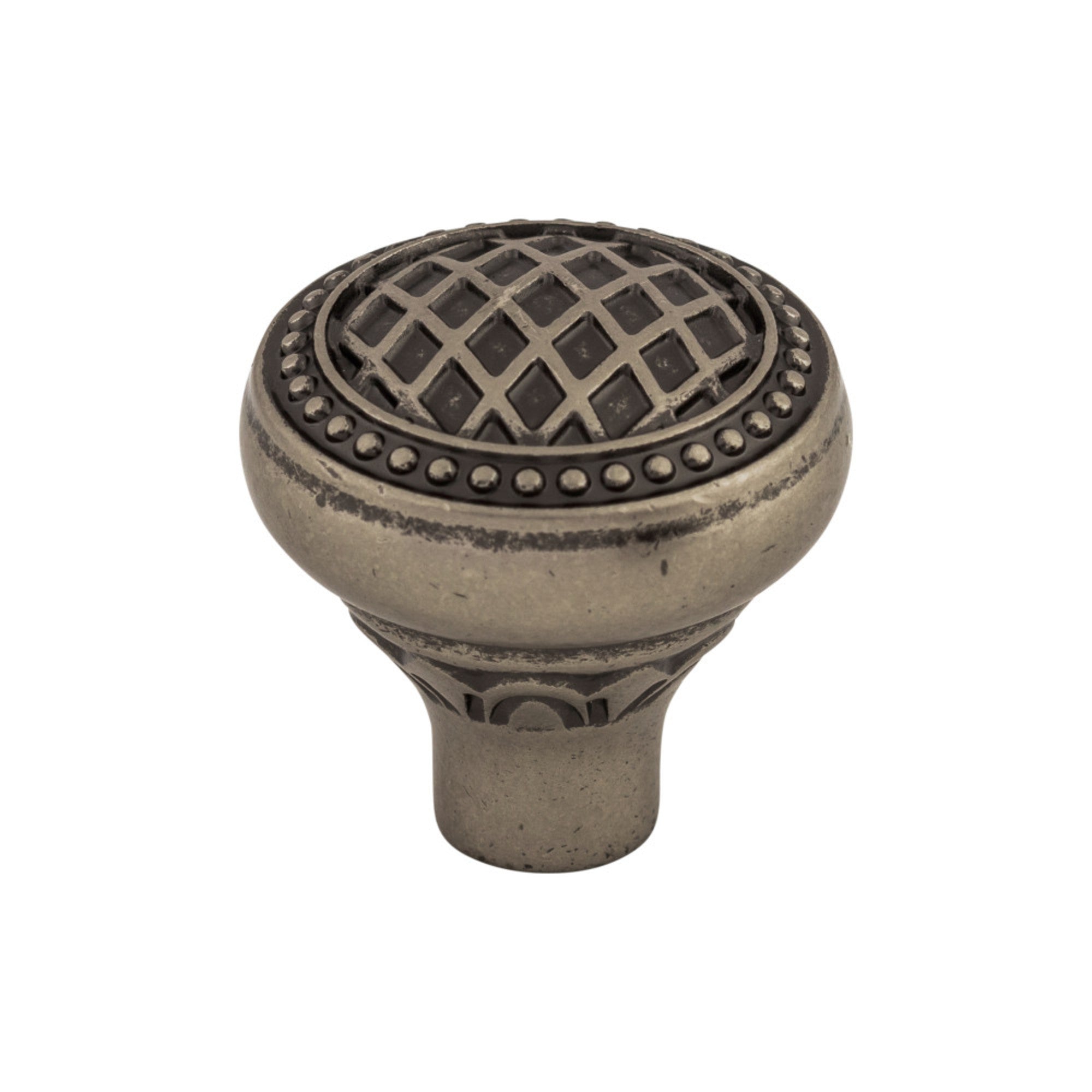 Trevi Round Knob - Pewter Antique