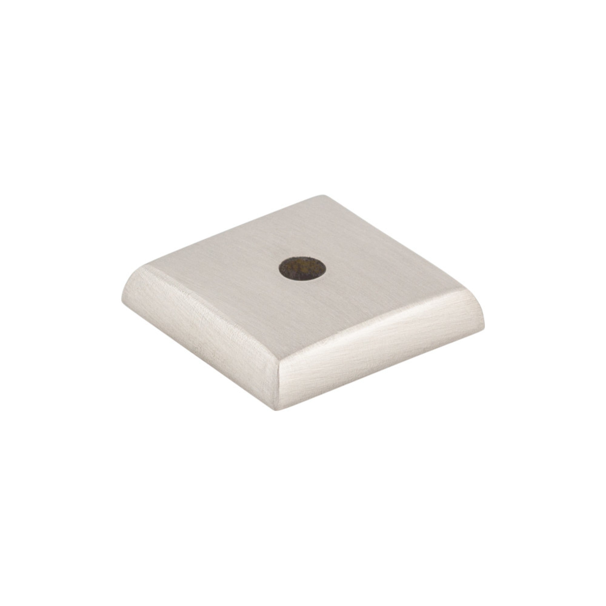 Aspen II Square Knob Backplate - Brushed Satin Nickel