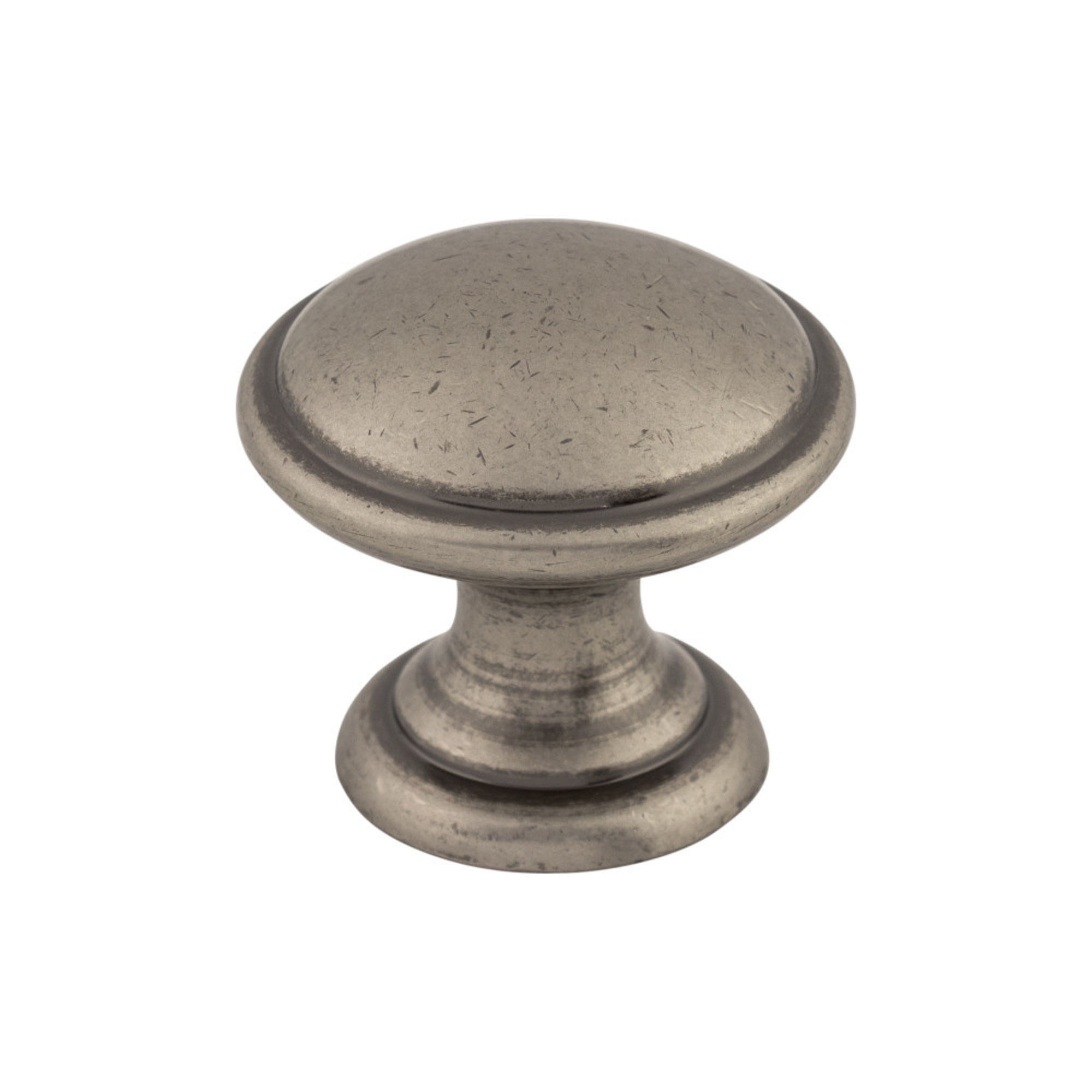 Rounded Round Knob - Pewter Antique